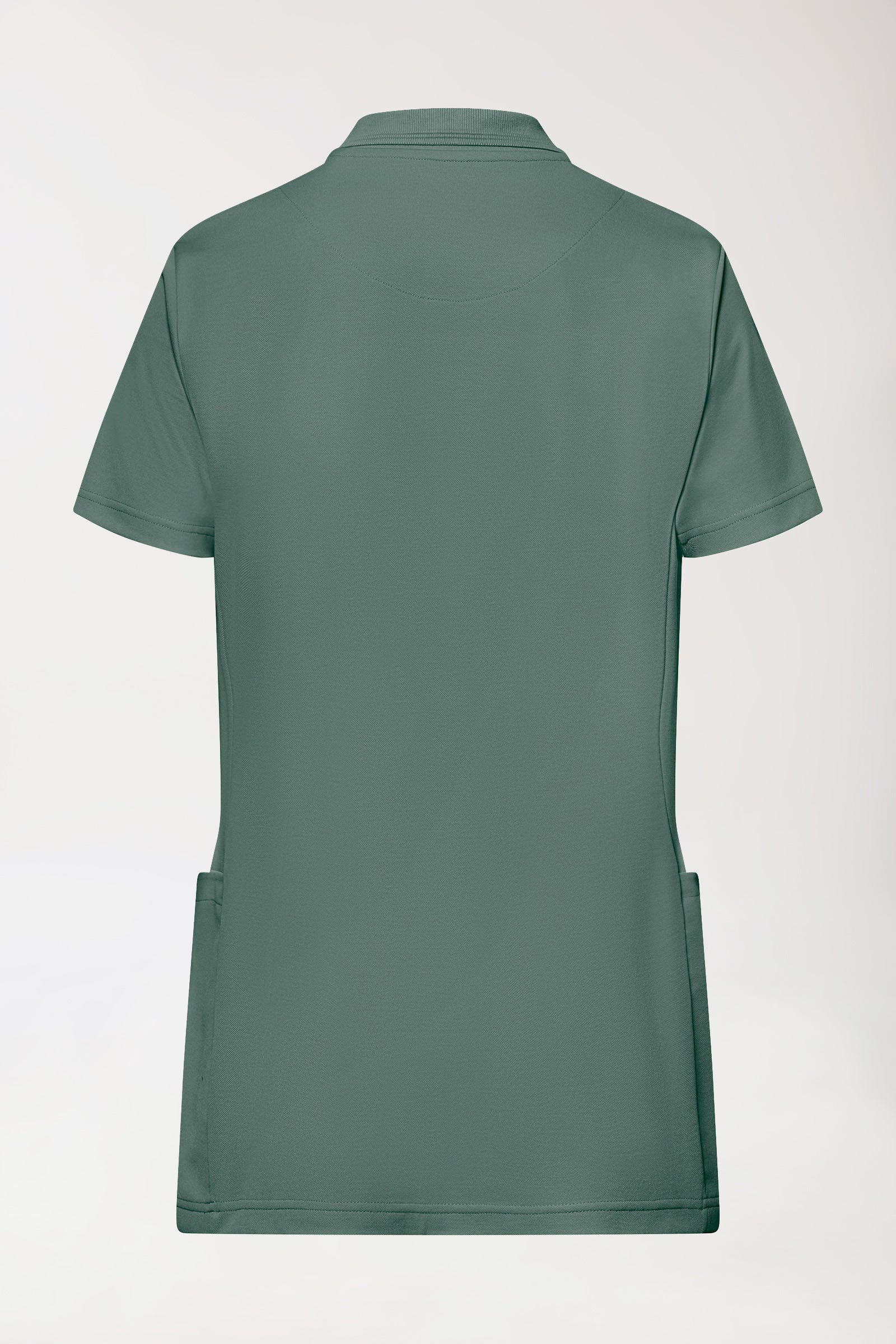COMFY FLEX Stretch Schlupfkasack Damen - Polokragen dunkelgrün, Vue de dos