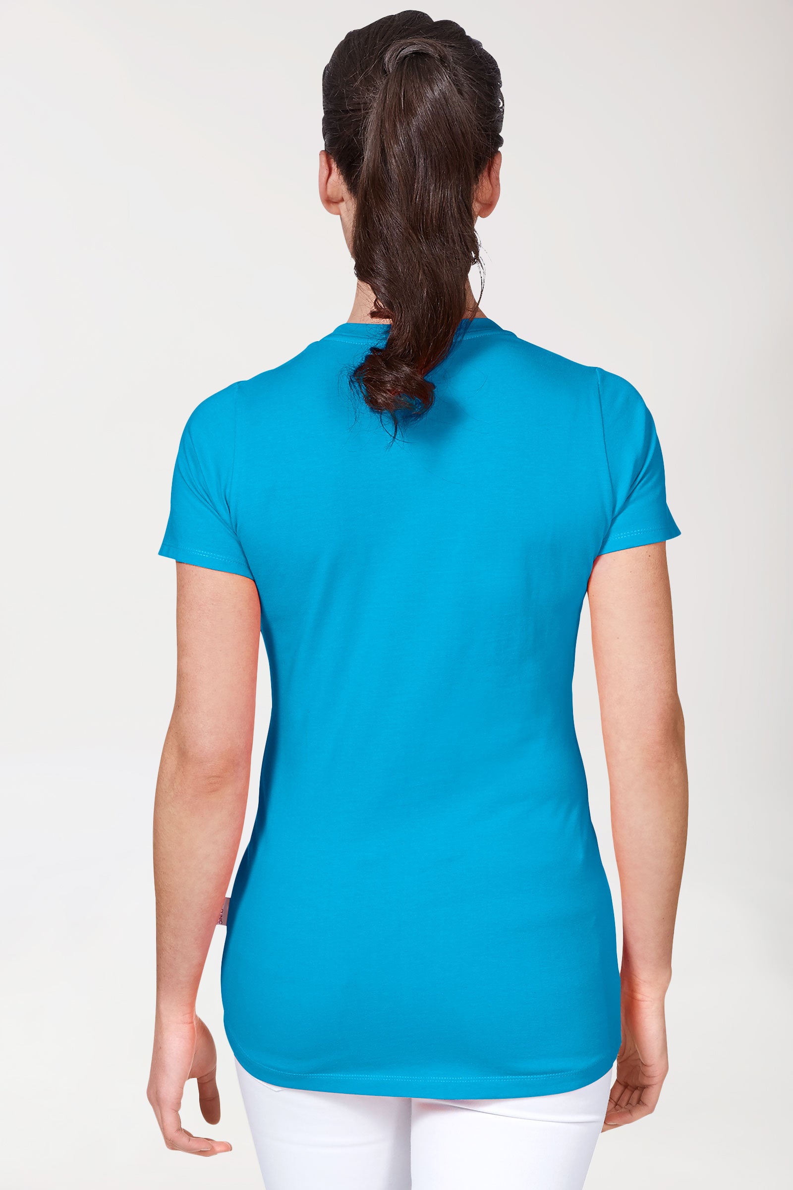 CORE Shirt Damen - Rundhals türkis, Vue de dos