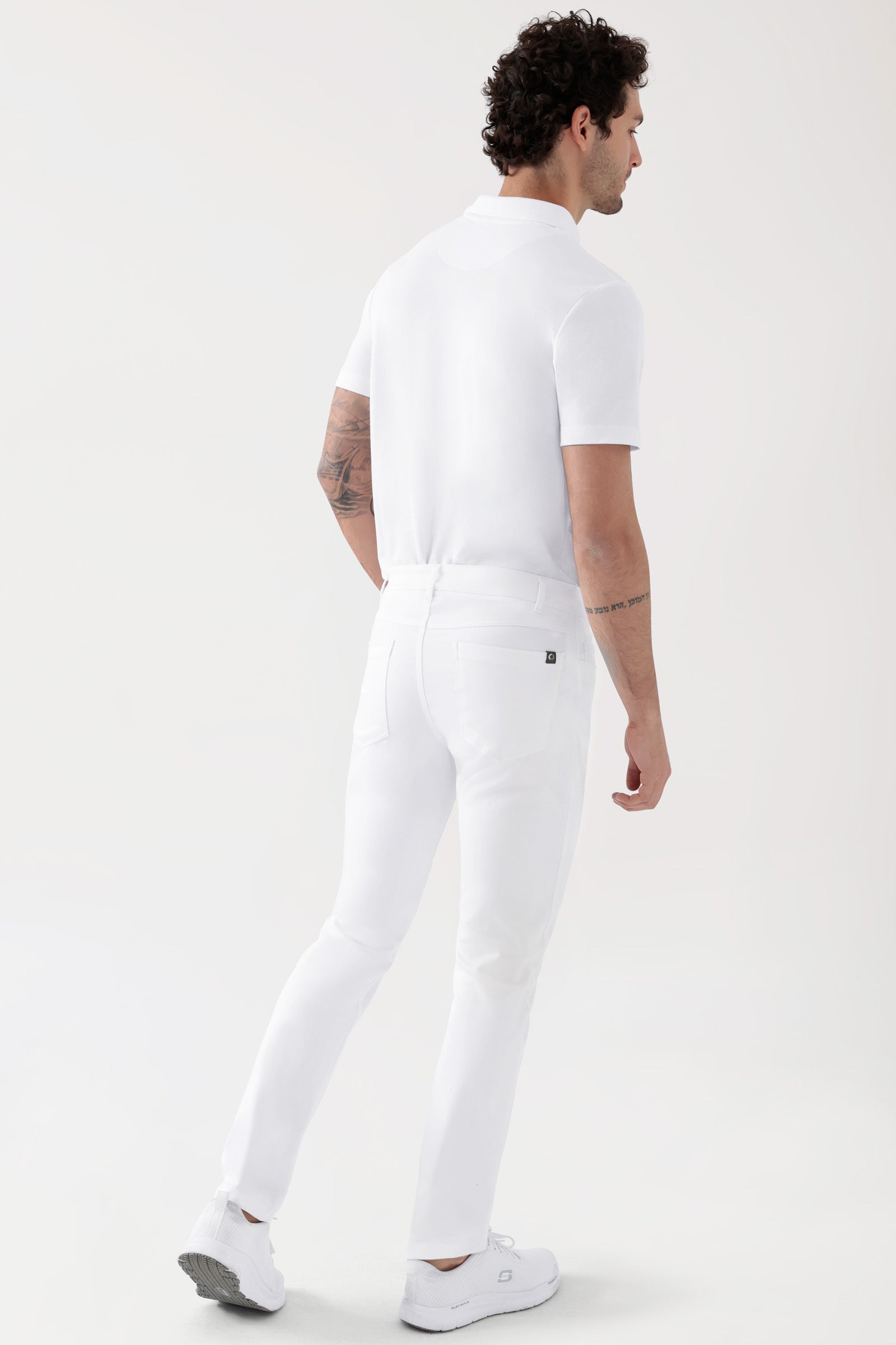 COMFY FLEX 5-Pocket Hose Herren - schlankes Bein weiss