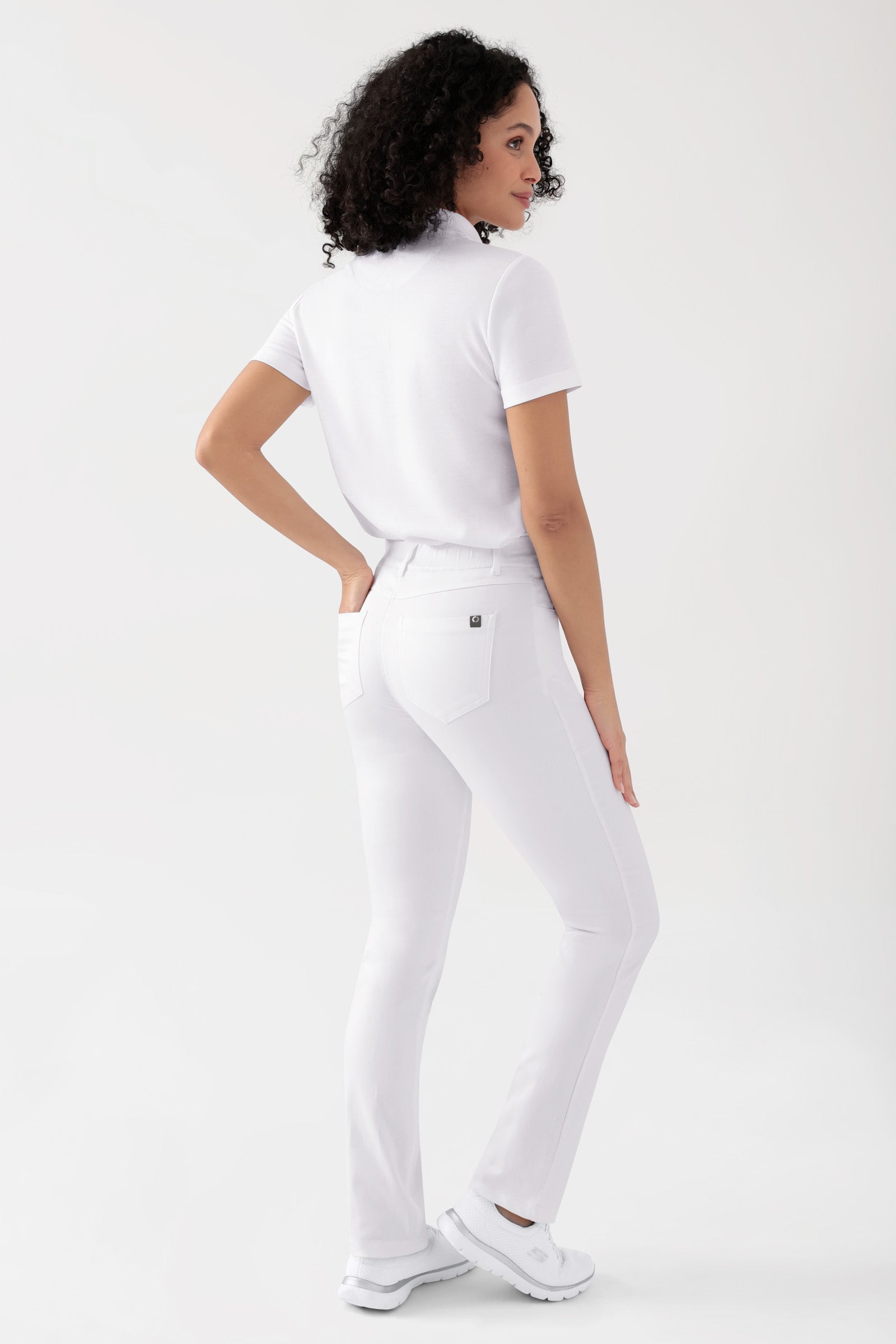 COMFY FLEX 5-Pocket Hose Damen - gerades Bein weiss