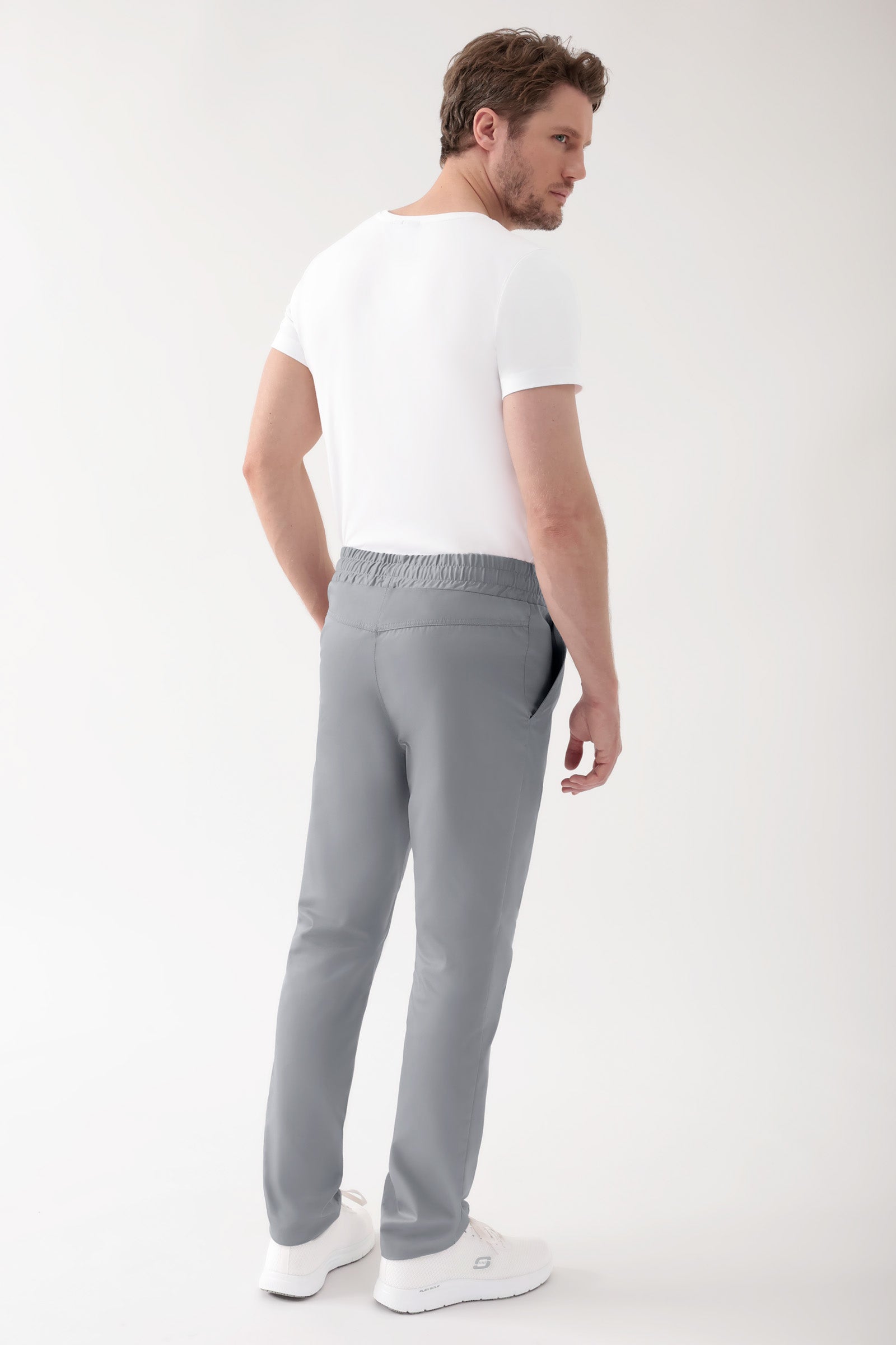 CORE Hose Unisex - hoher Bund grau, Vue de dos