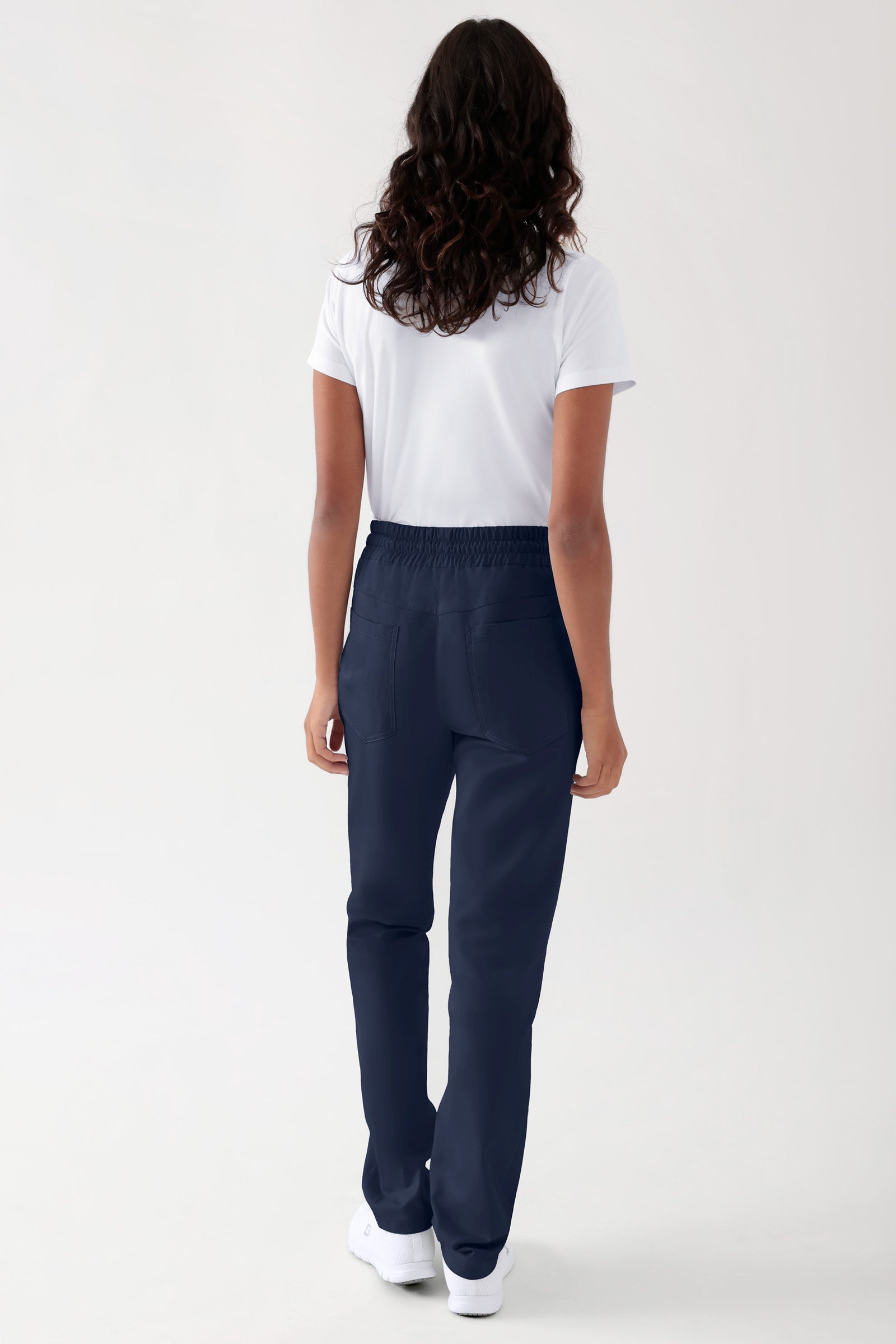 TENCEL™ Hose Unisex - Rundumgummibund navy, Rückansicht
