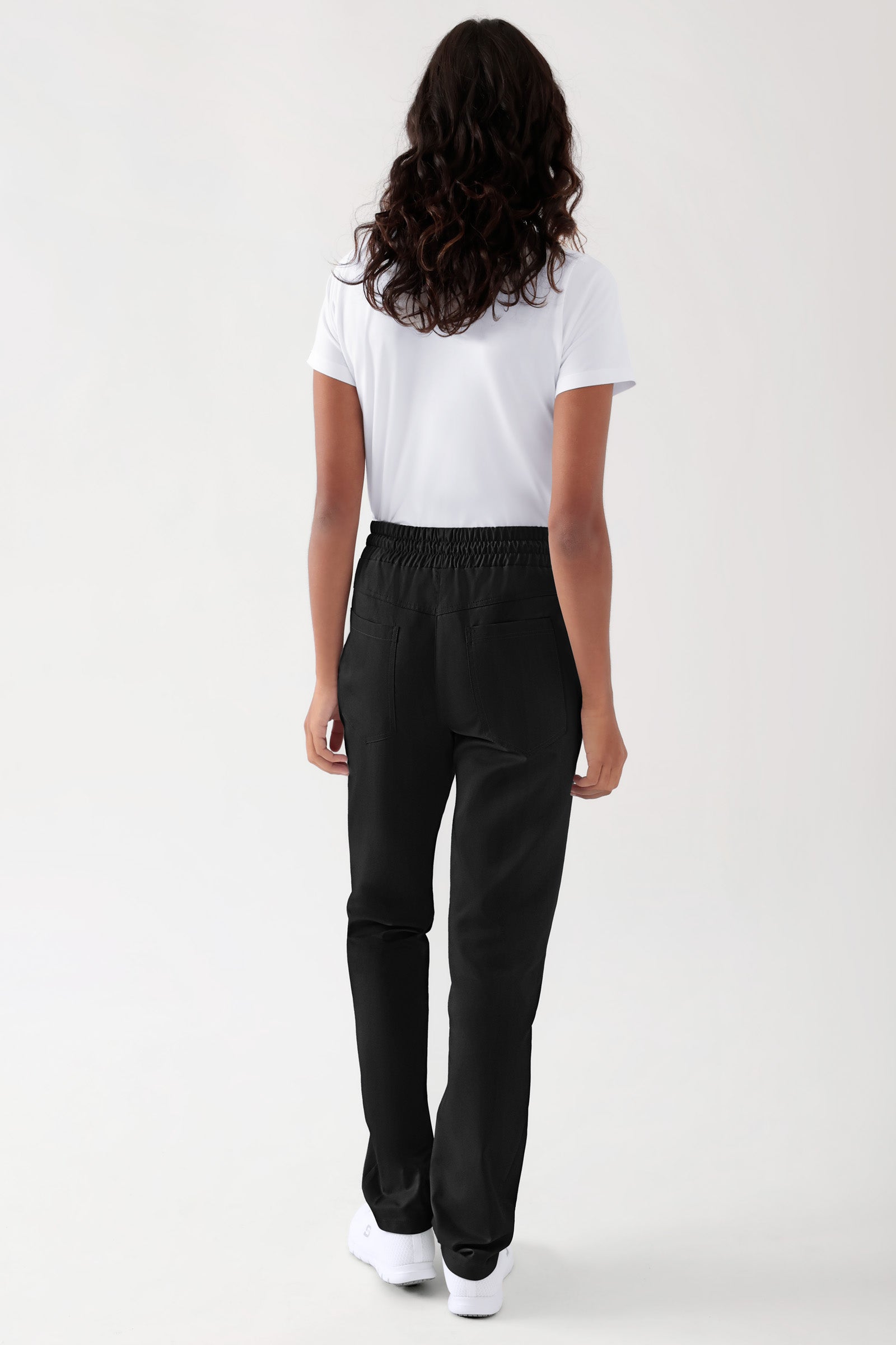 TENCEL™ Hose Unisex - Rundumgummibund schwarz, Rückansicht