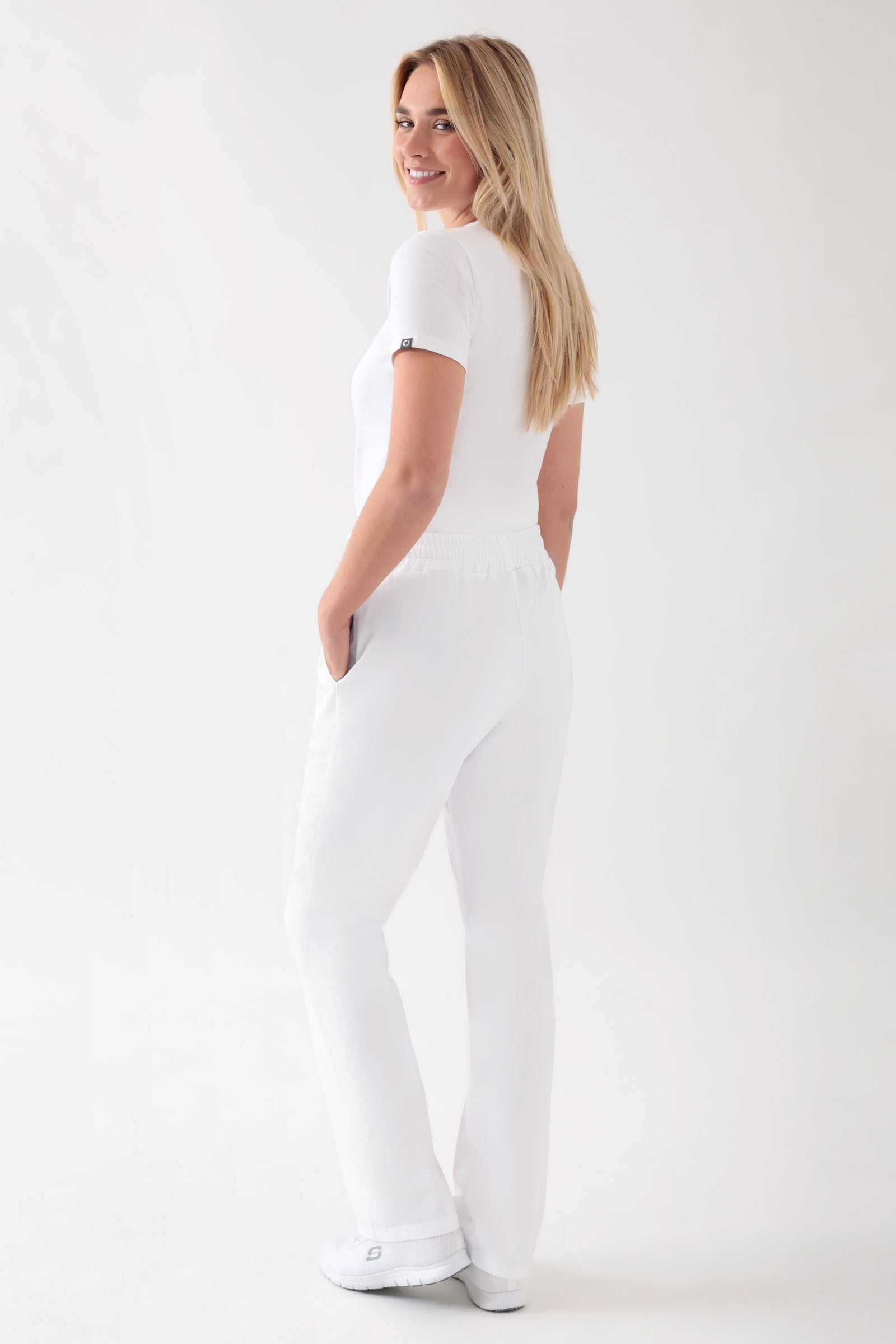 JUST STRONG Hose Damen - Gummibund weiss