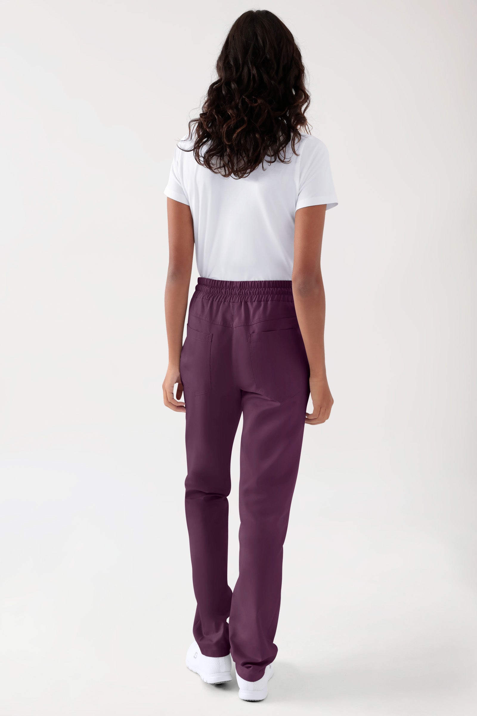 TENCEL™ Hose Unisex - Rundumgummibund black berry, Vue de dos