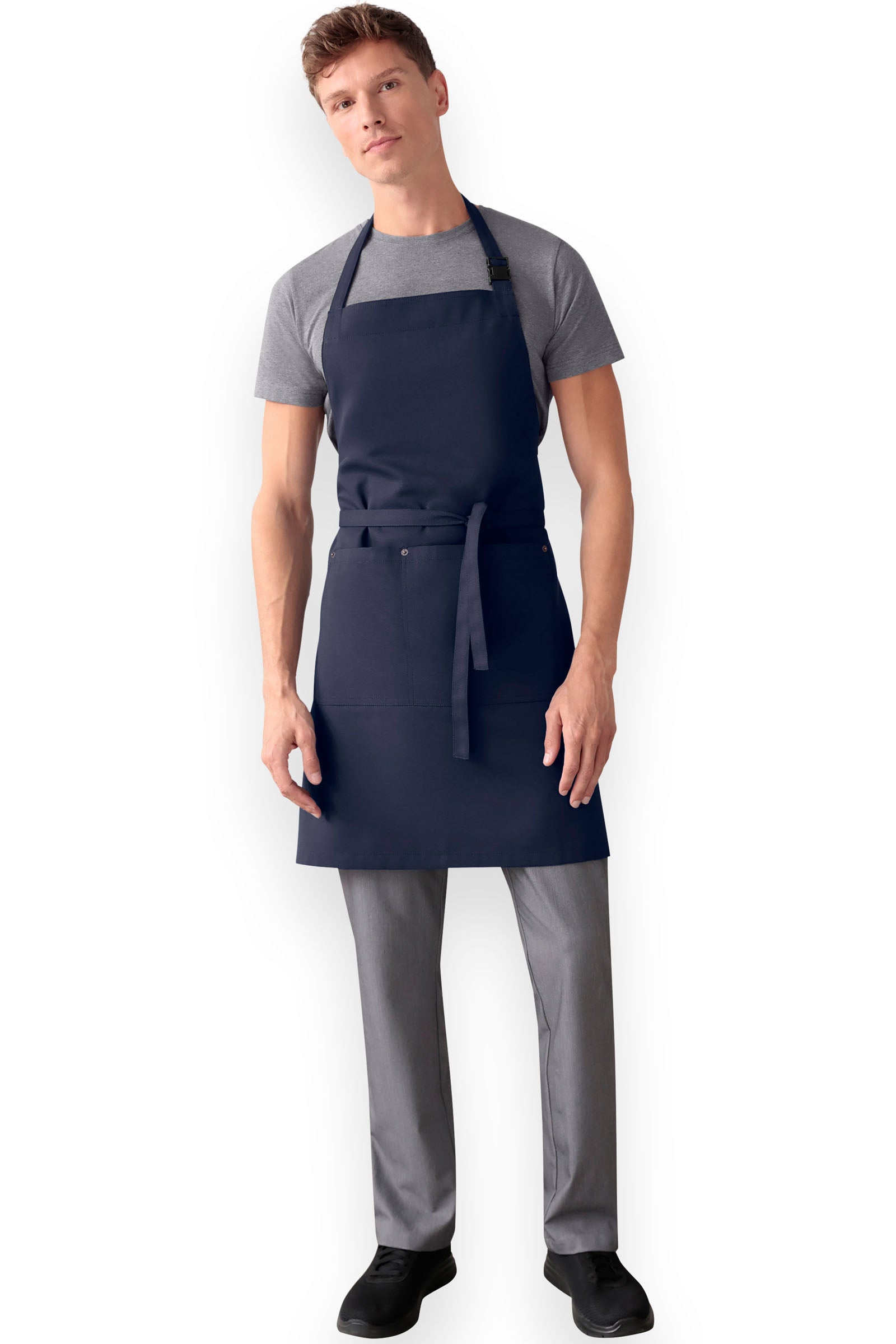 Latzschürze dark navy, Vue de dos