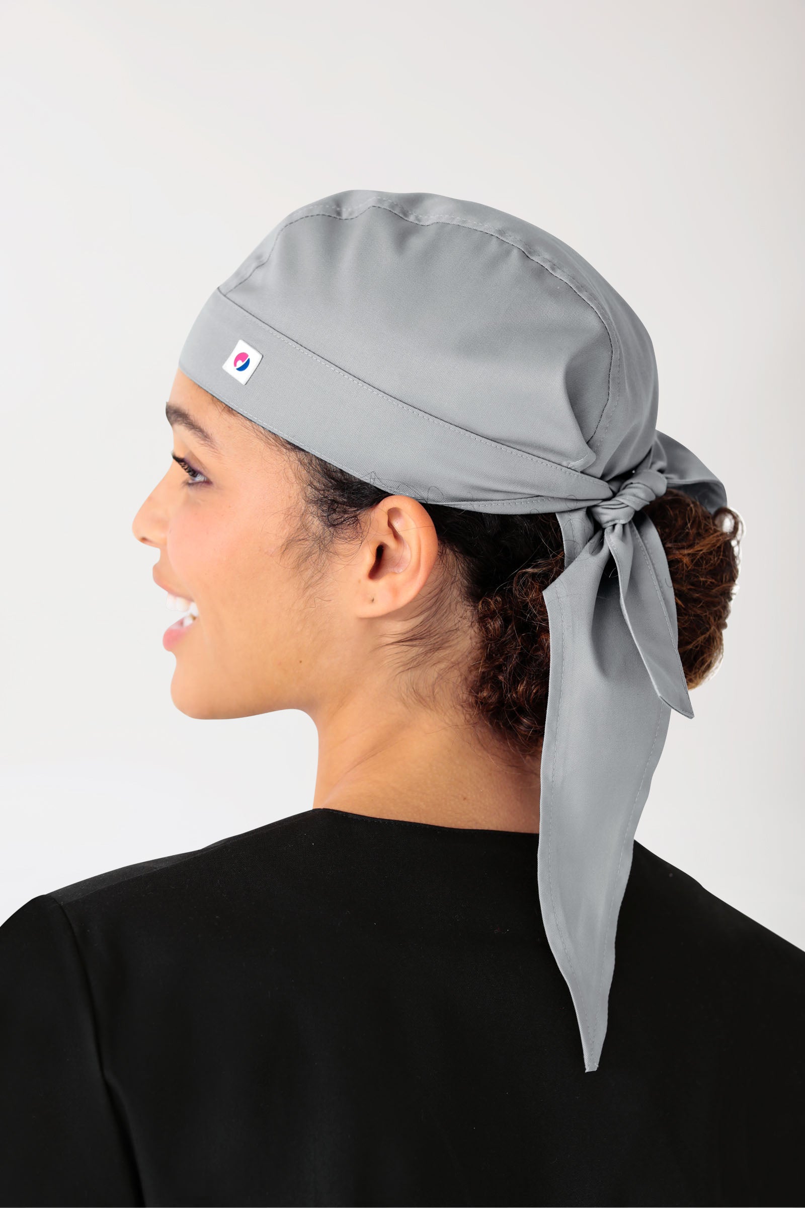 JUST STRONG Bandana Kopftuch Unisex grau, Vue de dos