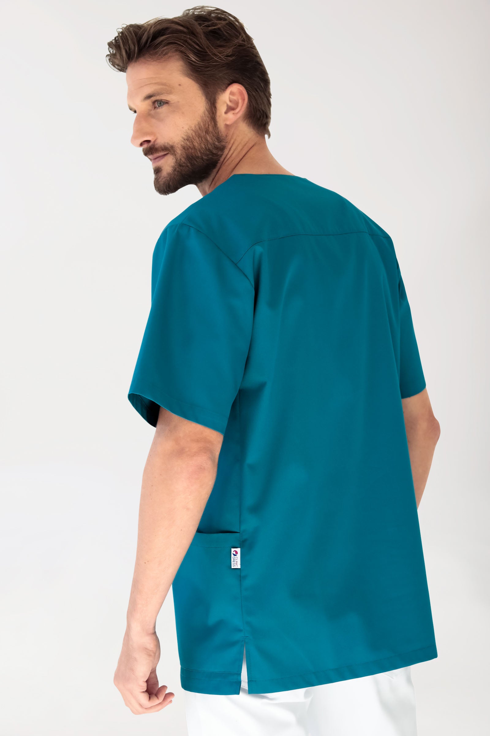 GREEN Schlupfkasack Unisex - Stretch petrol, Rückansicht