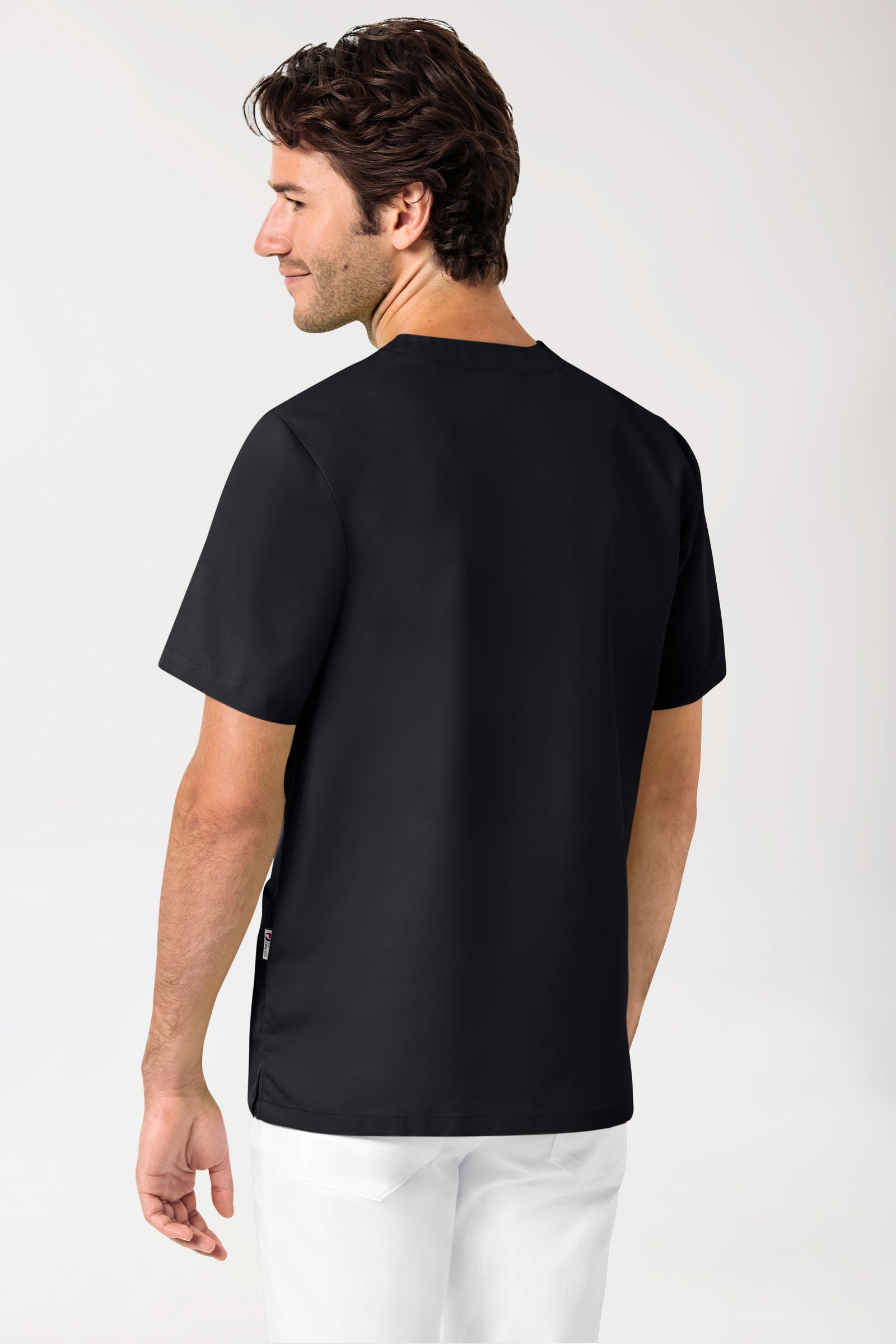 JUST STRONG Schlupfkasack Unisex - V-Ausschnitt schwarz, Rückansicht