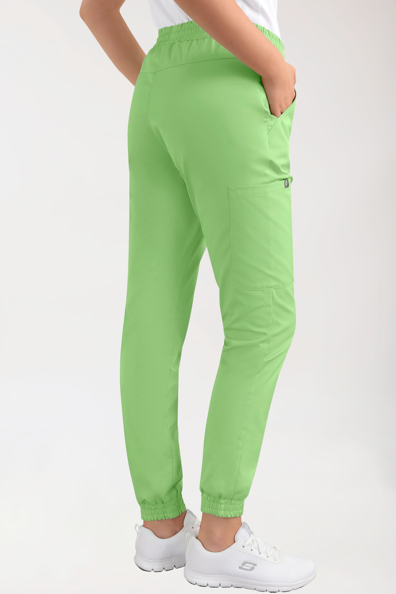 CORE Cargohose Damen - Jogpants Style apfelgrün, Vue de dos