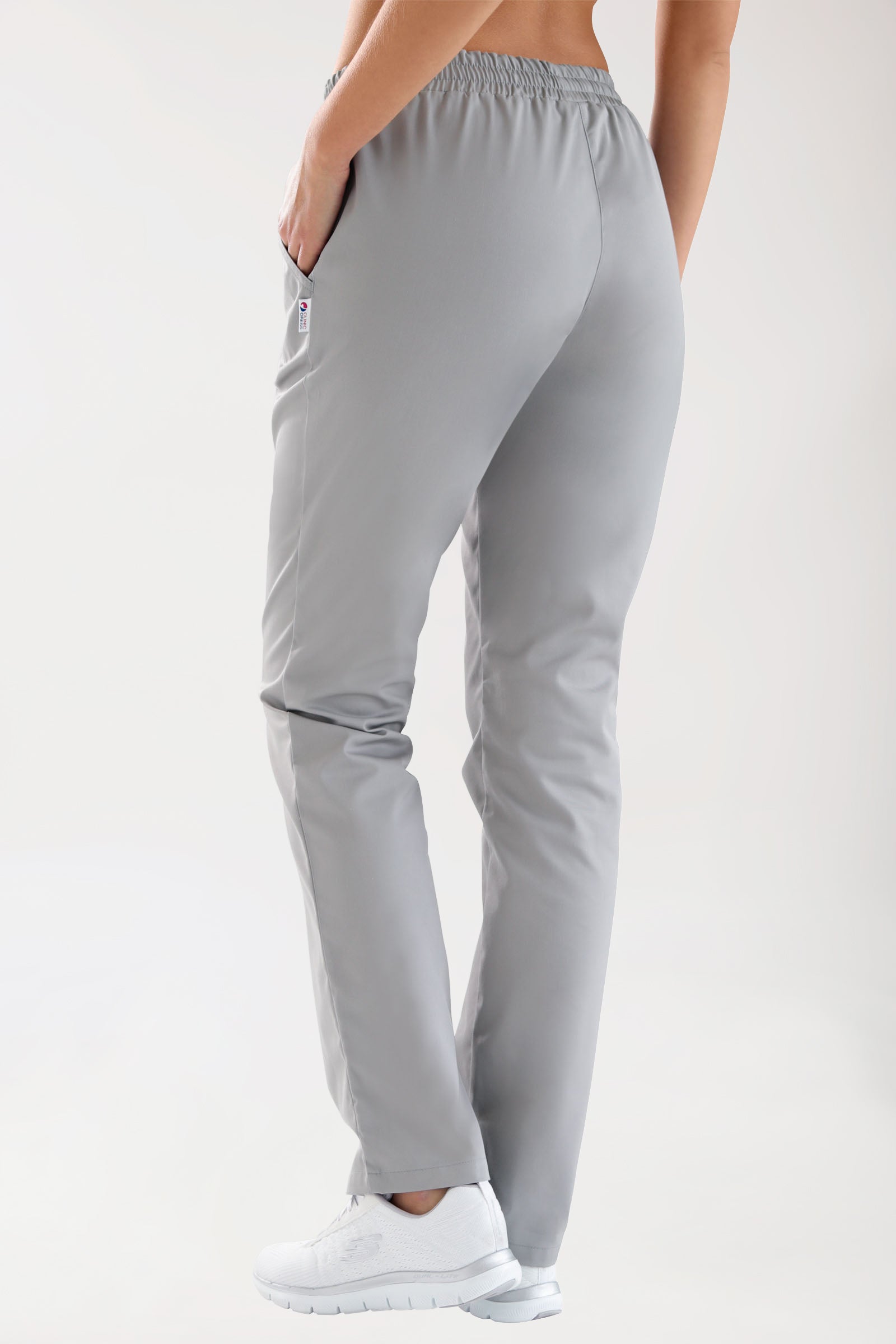 CORE Hose Damen - leicht vertiefter Bund grau, Vue de dos