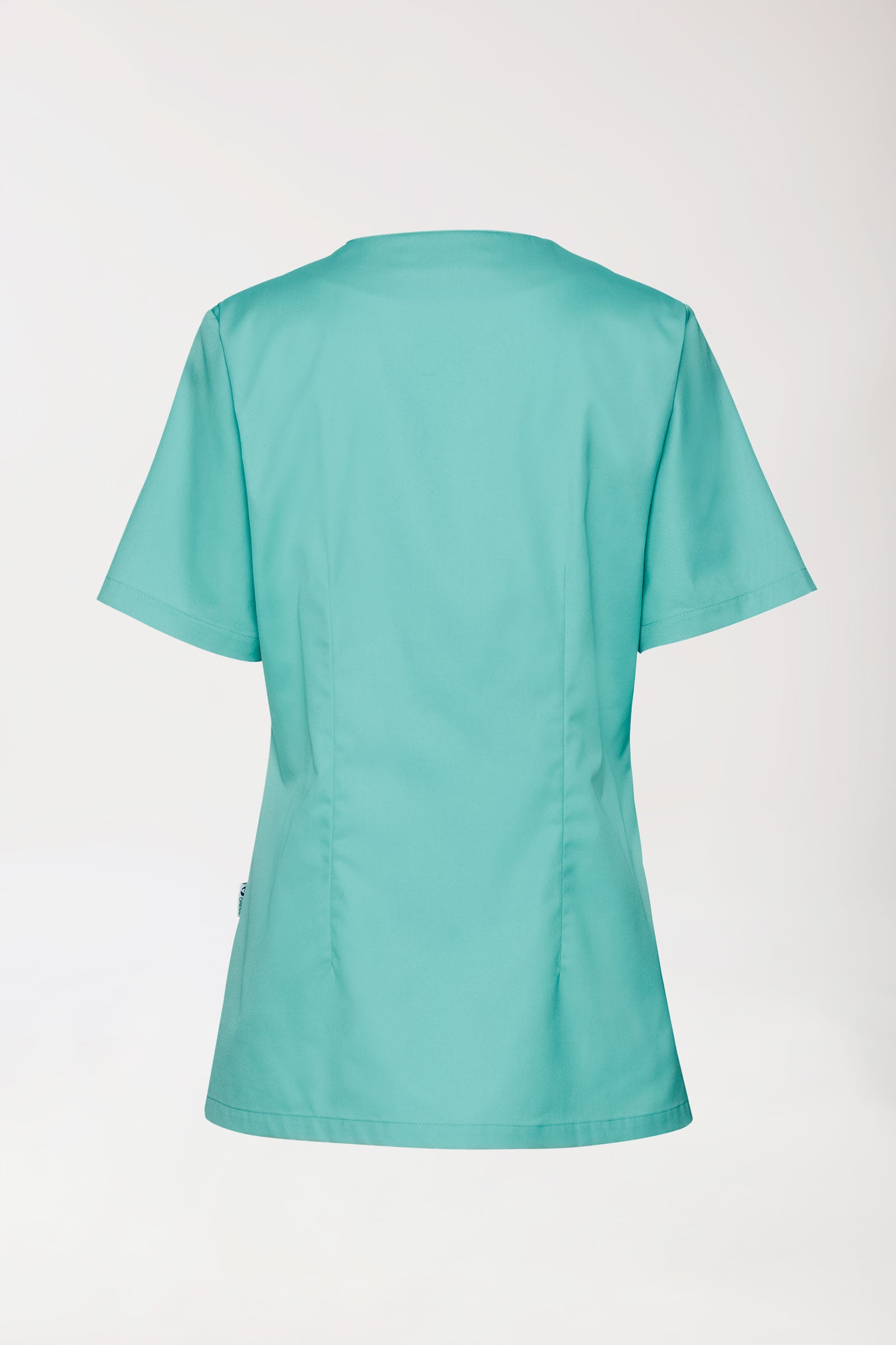 CORE Schlupfkasack Damen - Herzausschnitt aqua green, Rückansicht