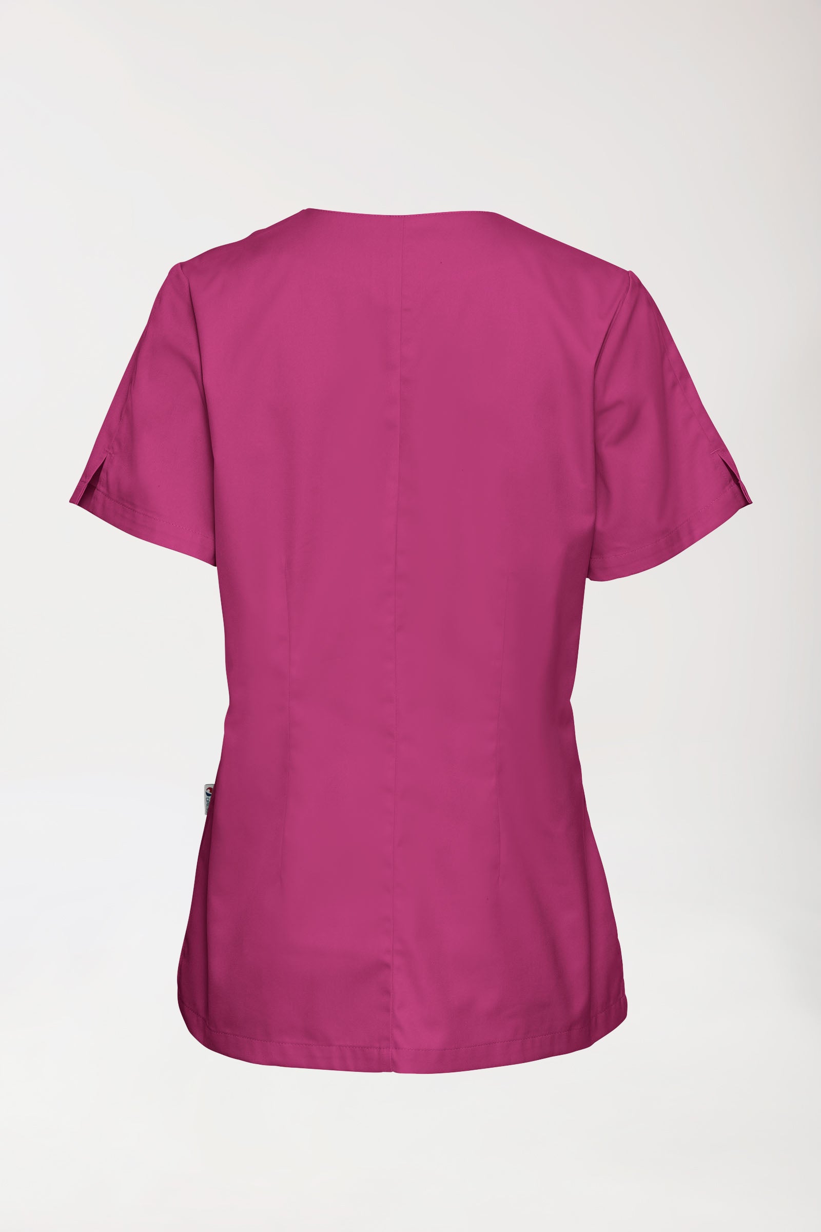 CORE Schlupfkasack Damen curved fit - mit Druckknöpfen berry