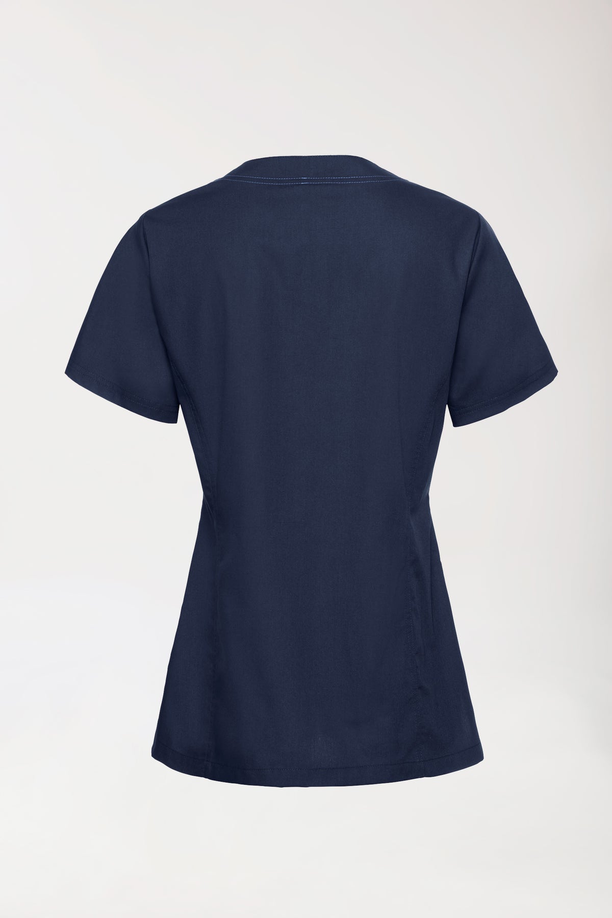 Damen-Schlupfkasack Navy mit Himmelblau, Vue de dos