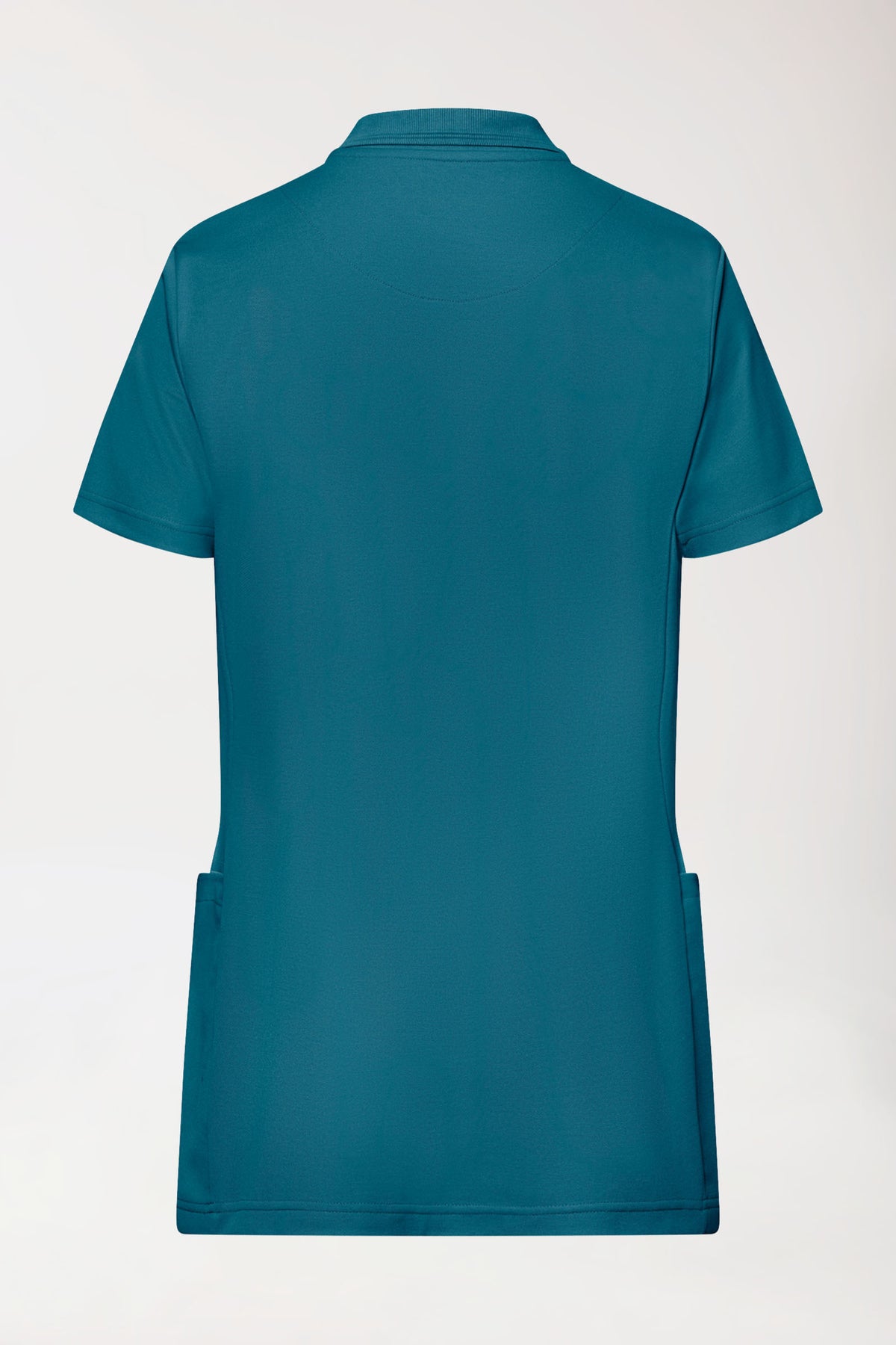 COMFY FLEX Stretch Schlupfkasack Damen - Polokragen petrol, Vue de dos