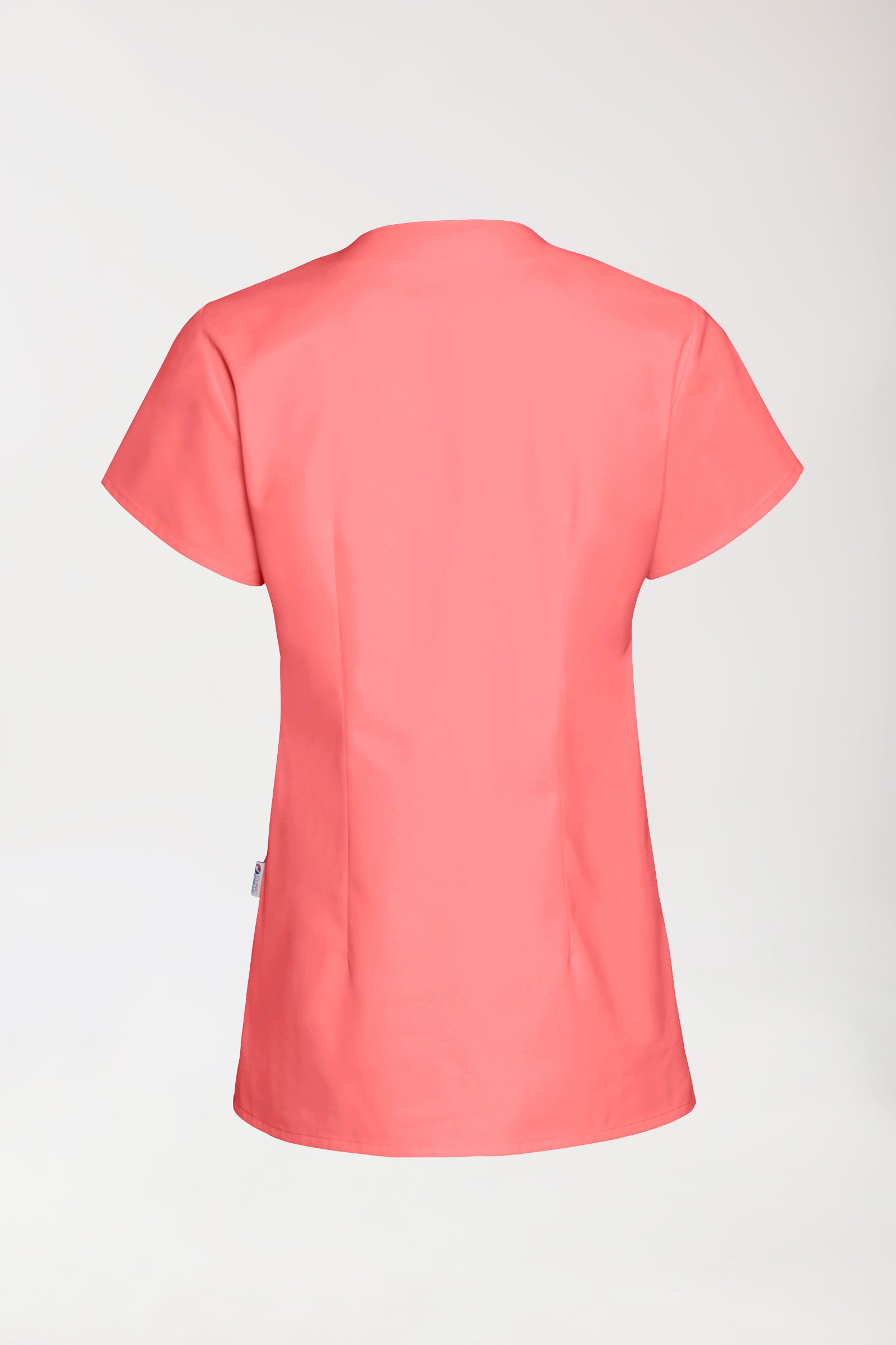 JUST STRONG Schlupfkasack Damen - eckiger Ausschnitt pfirsichrosa, Rückansicht