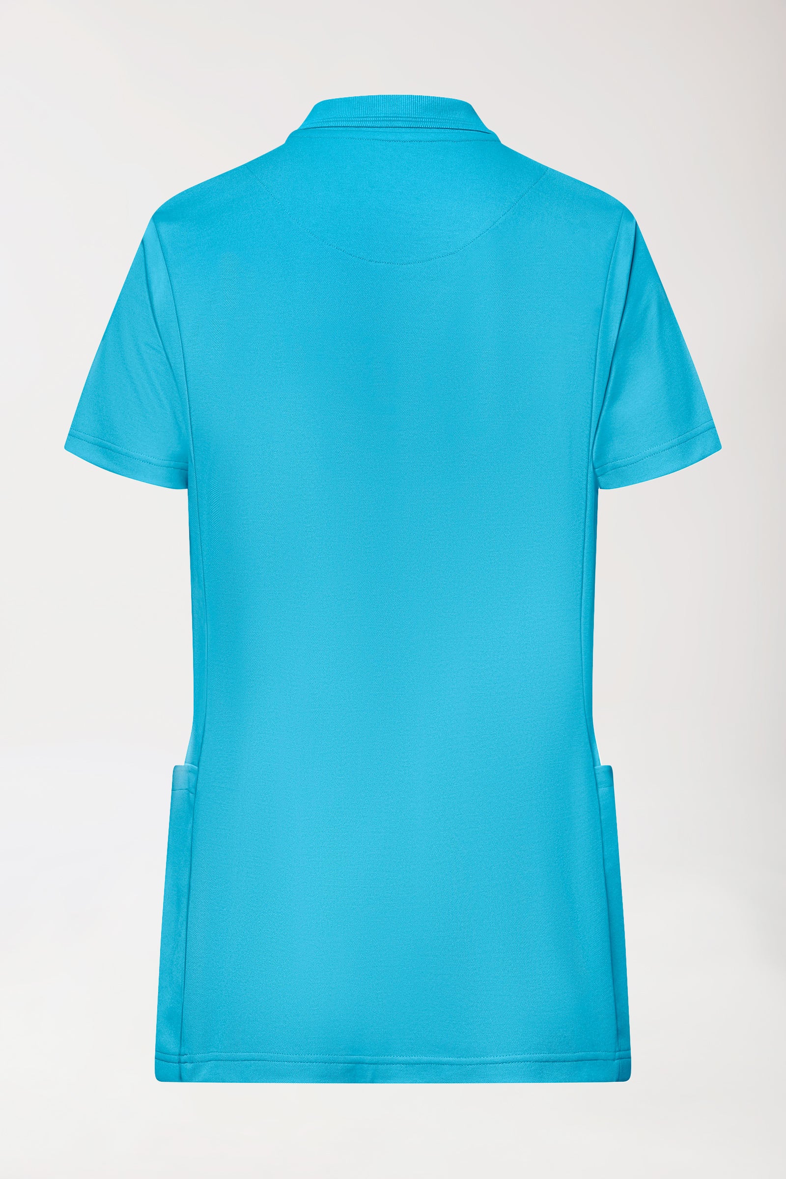COMFY FLEX Stretch Schlupfkasack Damen - Polokragen türkis, Vue de dos