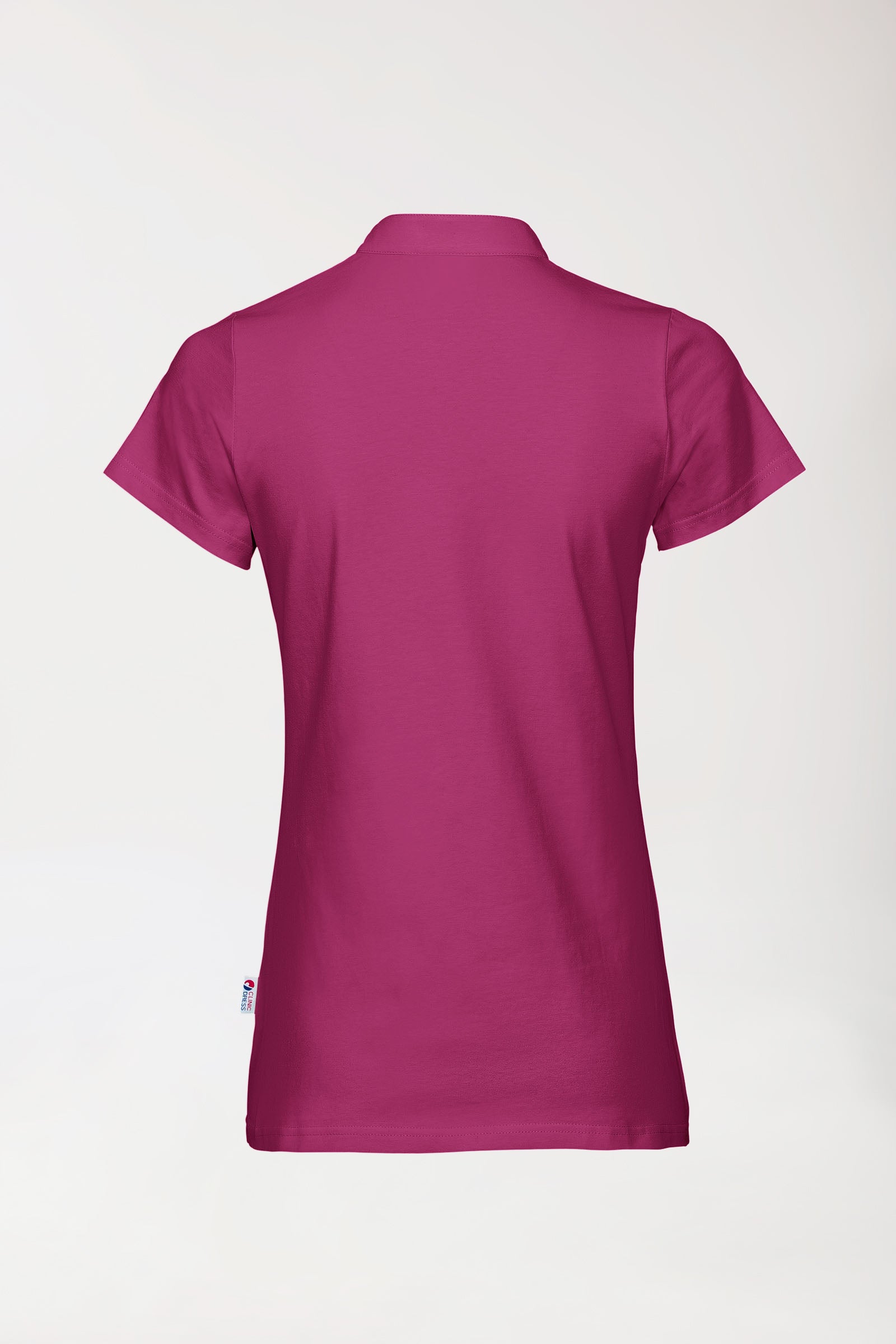Stretch Shirt Damen - Stehkragen berry, Vue de dos