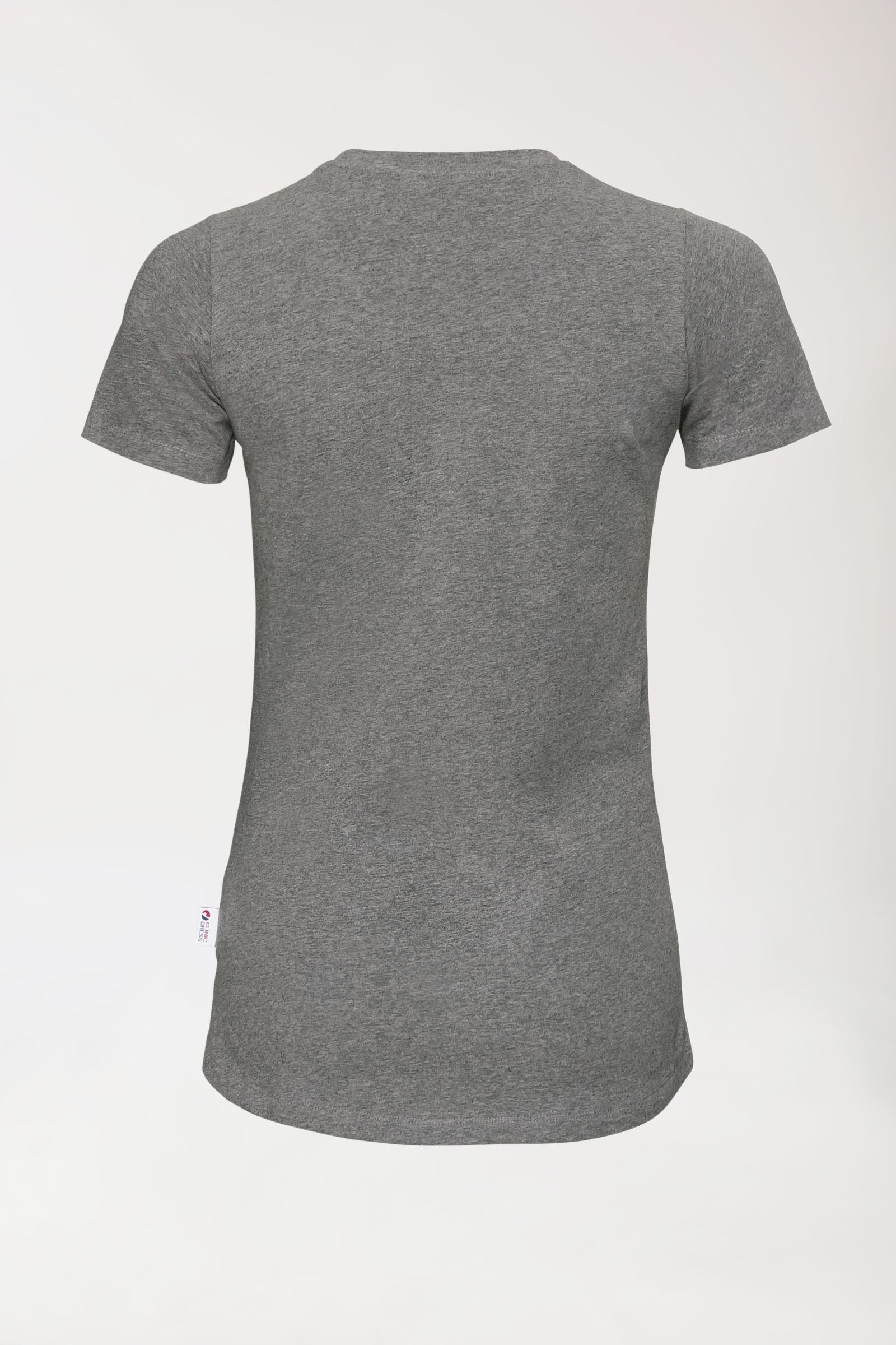 CORE Shirt Damen - Rundhals dunkelgrau melange, Vue de dos