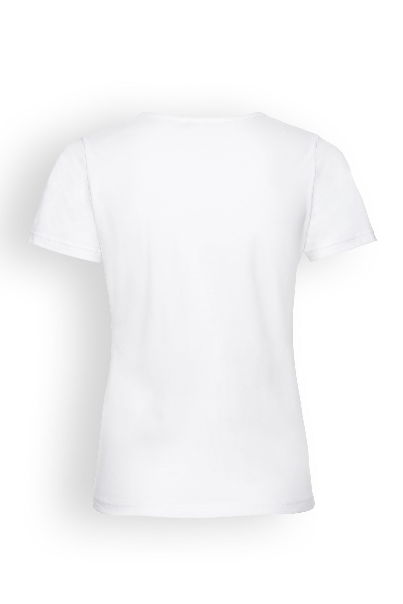 Baumwoll Shirts Damen Doppelpack - 1/2 Arm weiss