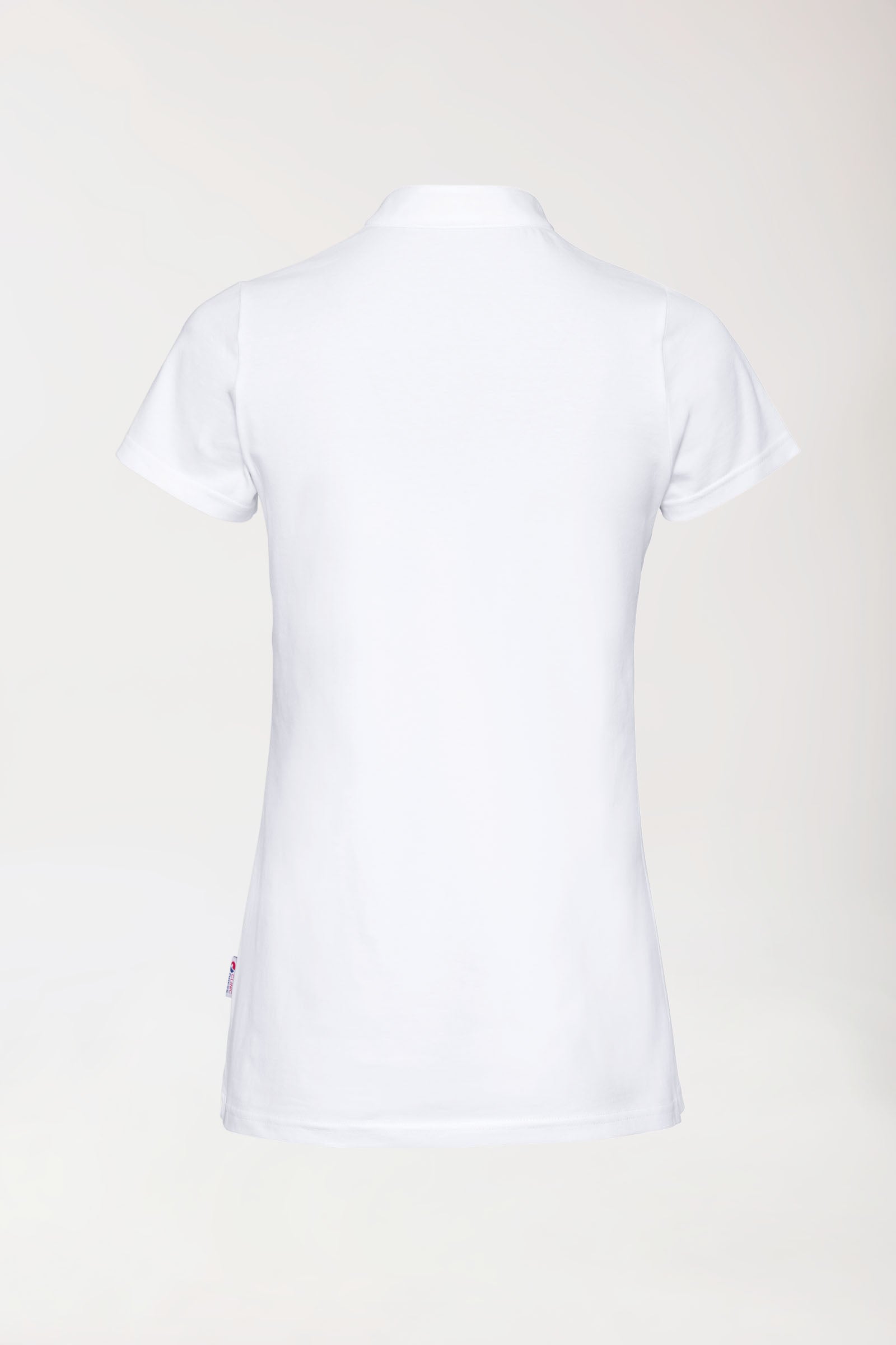 Stretch Shirt Damen - Stehkragen weiss