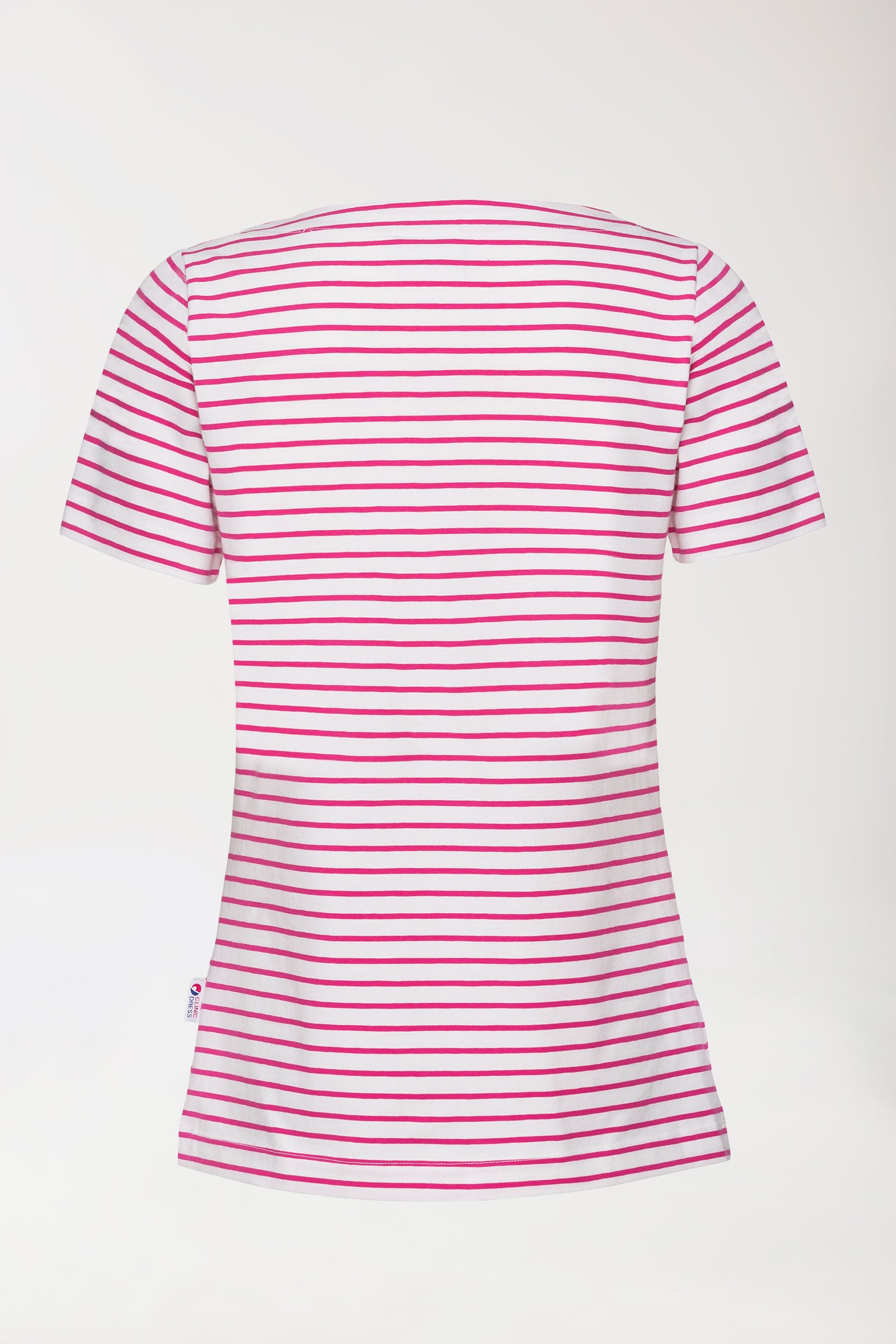 Shirt Damen - 1/2 Arm weiss/pink, Rückansicht