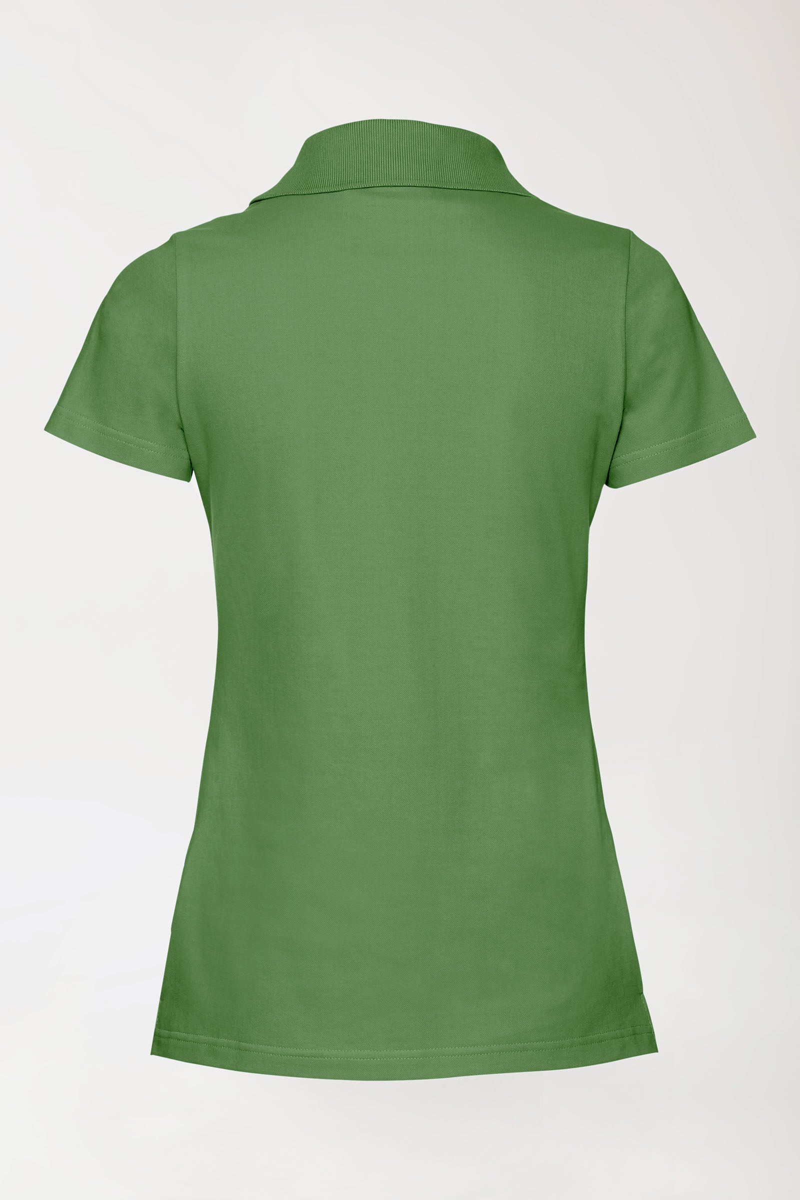 Stretch Shirt Damen - Polokragen wiesengrün