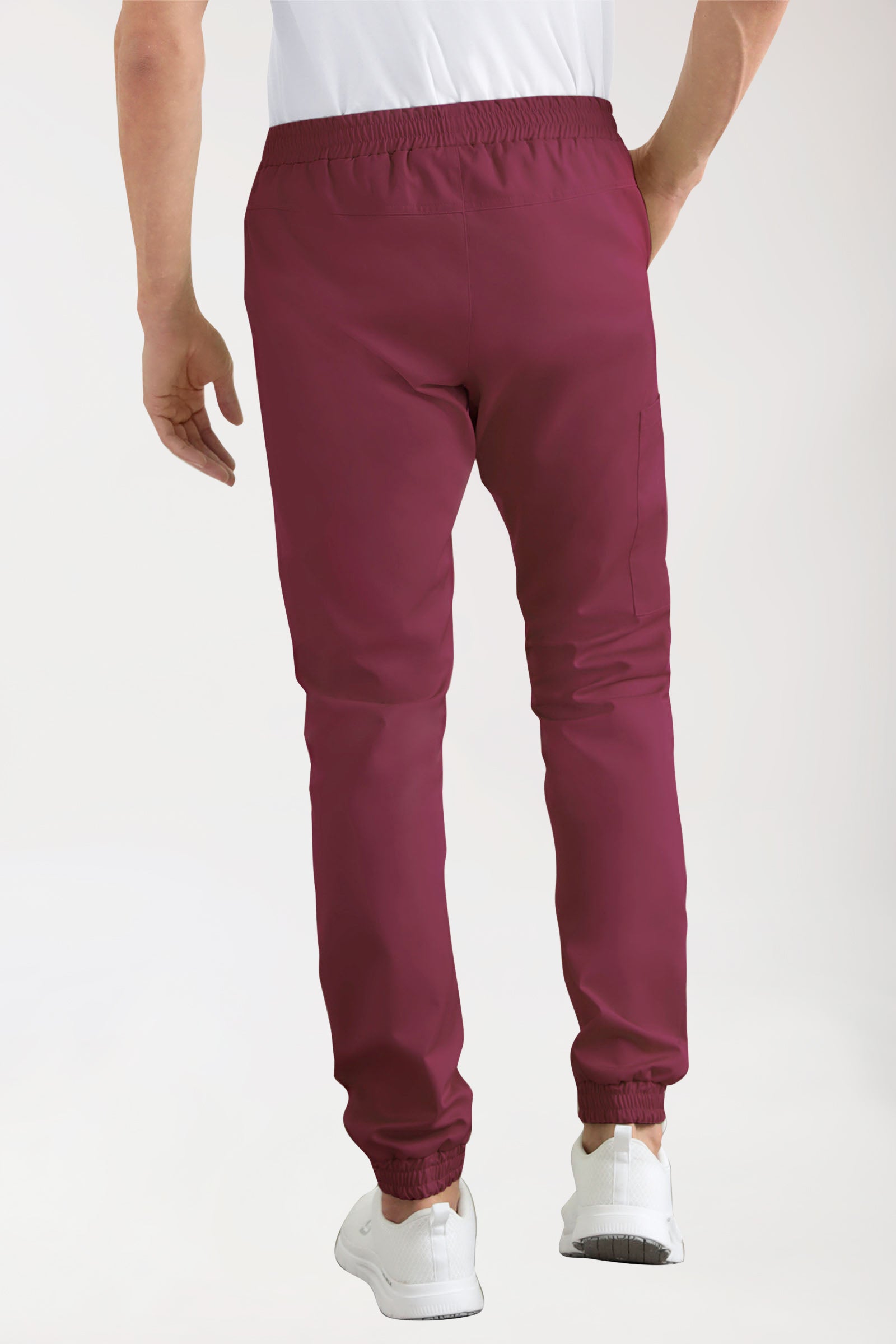 CORE Cargohose Herren - Jogpants Style bordeaux, Vue de dos