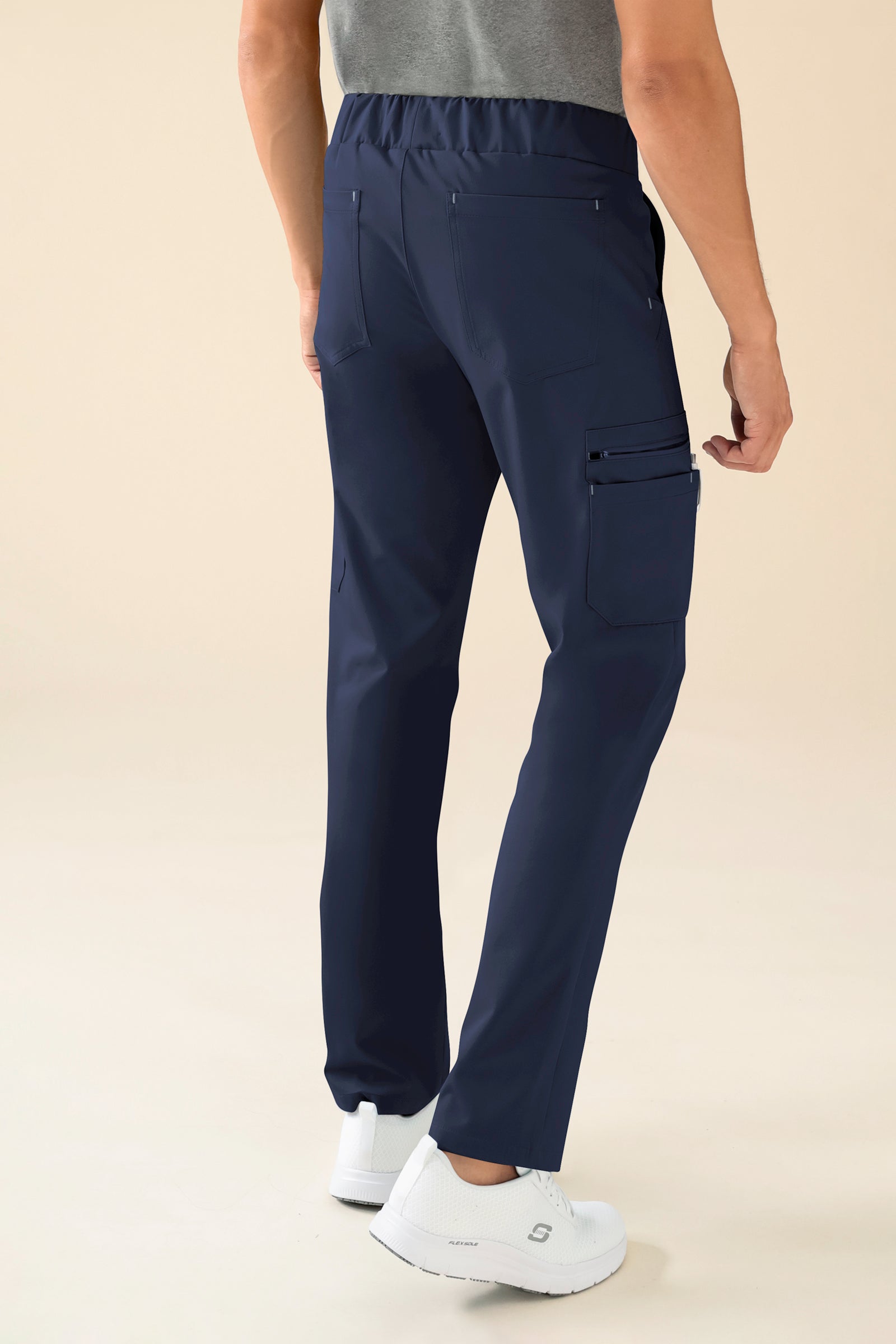 KAERE Hose Herren - gerader Saum mit Beintaschen navy, Vue de dos