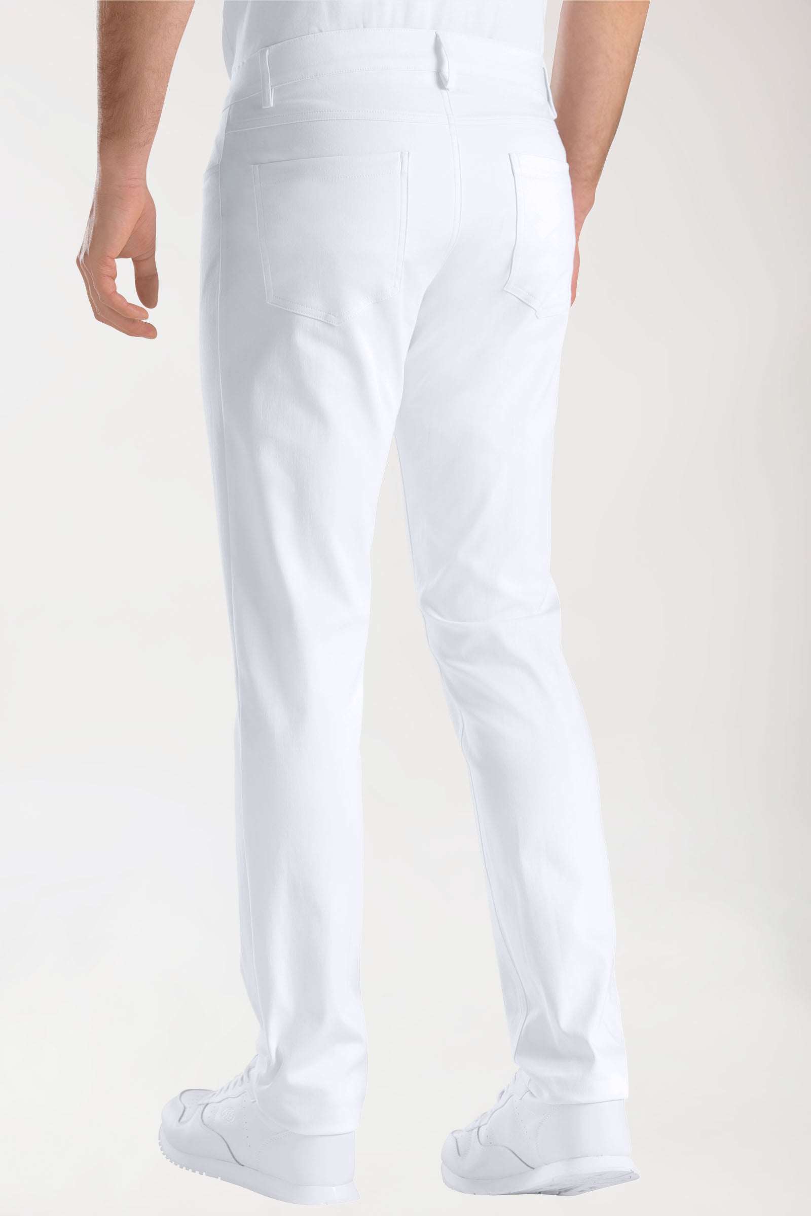 COMFY FLEX 5-Pocket Hose Herren - schlankes Bein weiss