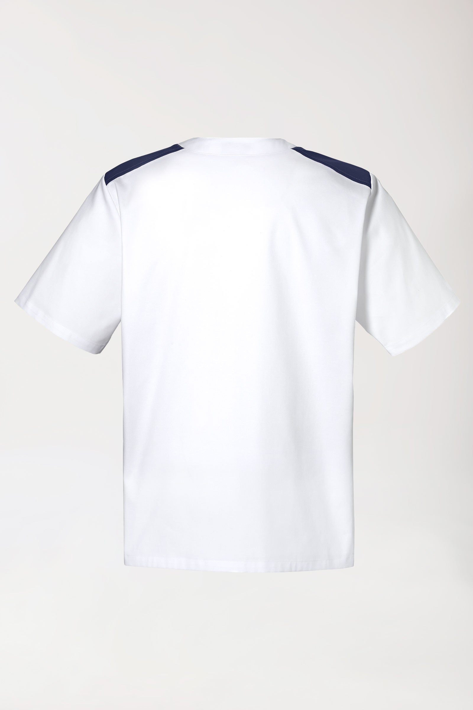 CLINIC STRETCH Schlupfkasack Herren weiss/navy, Vue de dos