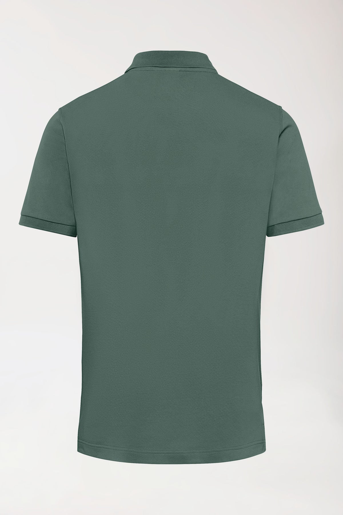 Stretch Shirt Herren - Polokragen dunkelgrün, Vue de dos