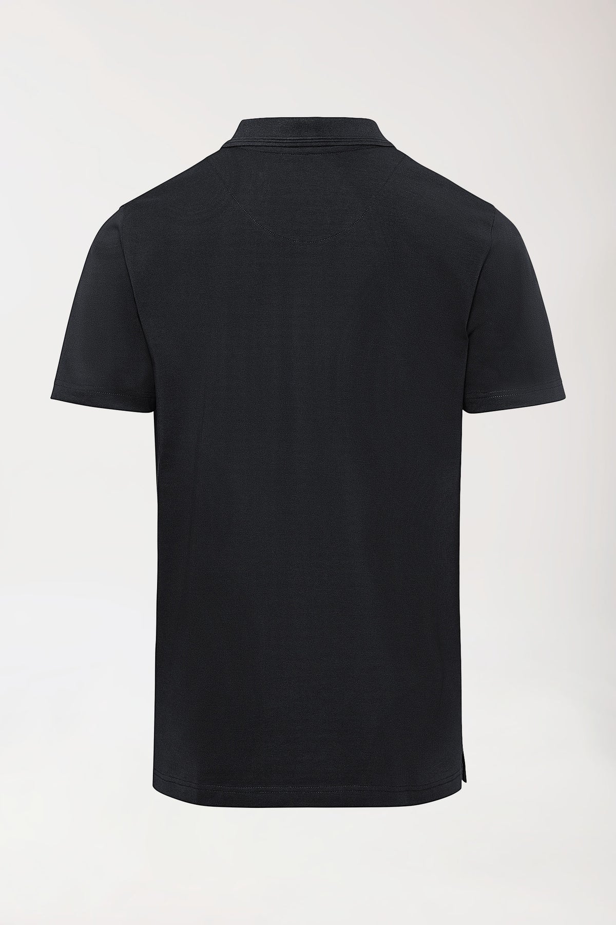 COMFY FLEX Stretch Shirt Herren - Polokragen schwarz