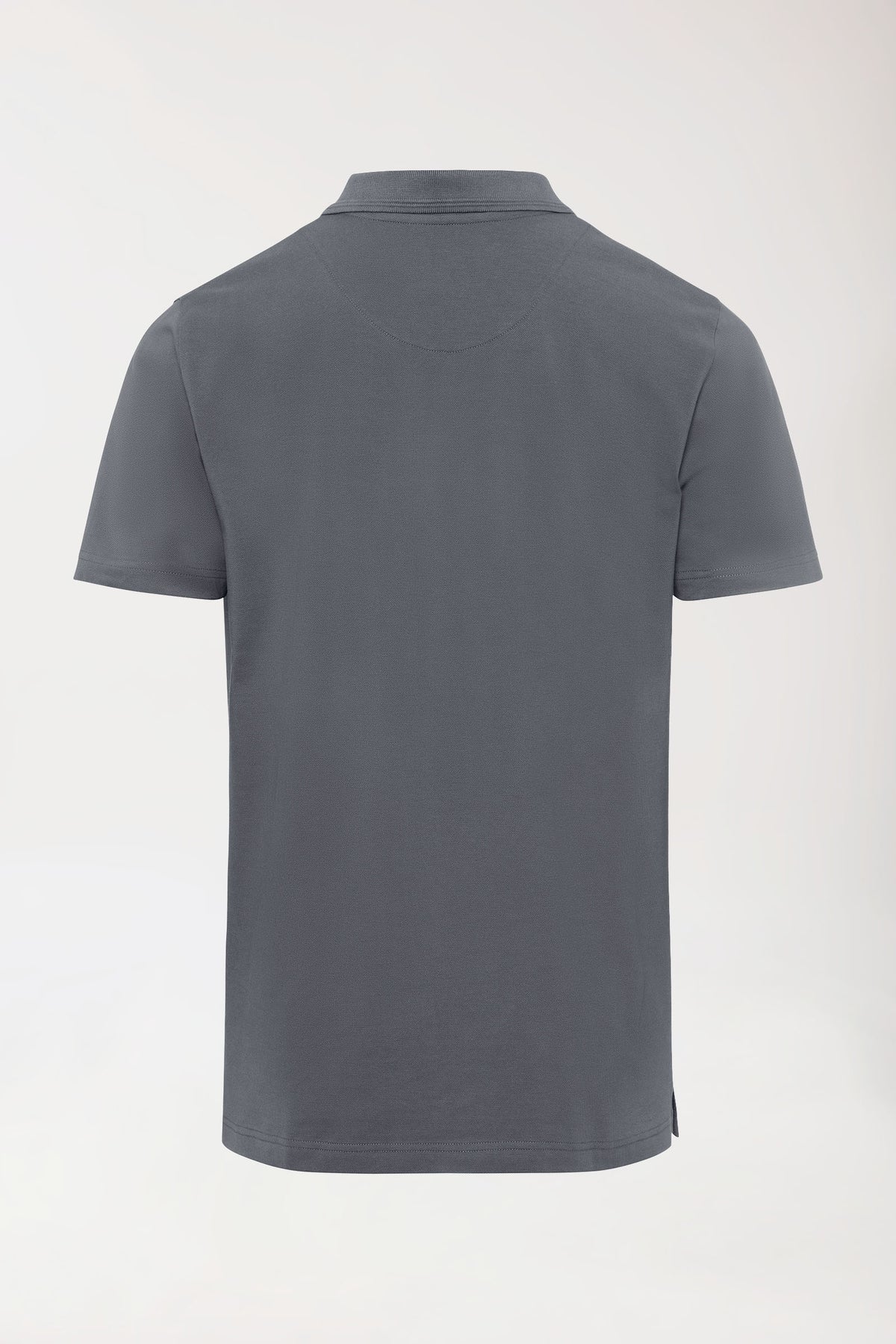 COMFY FLEX Stretch Shirt Herren - Polokragen steingrau, Vue de dos