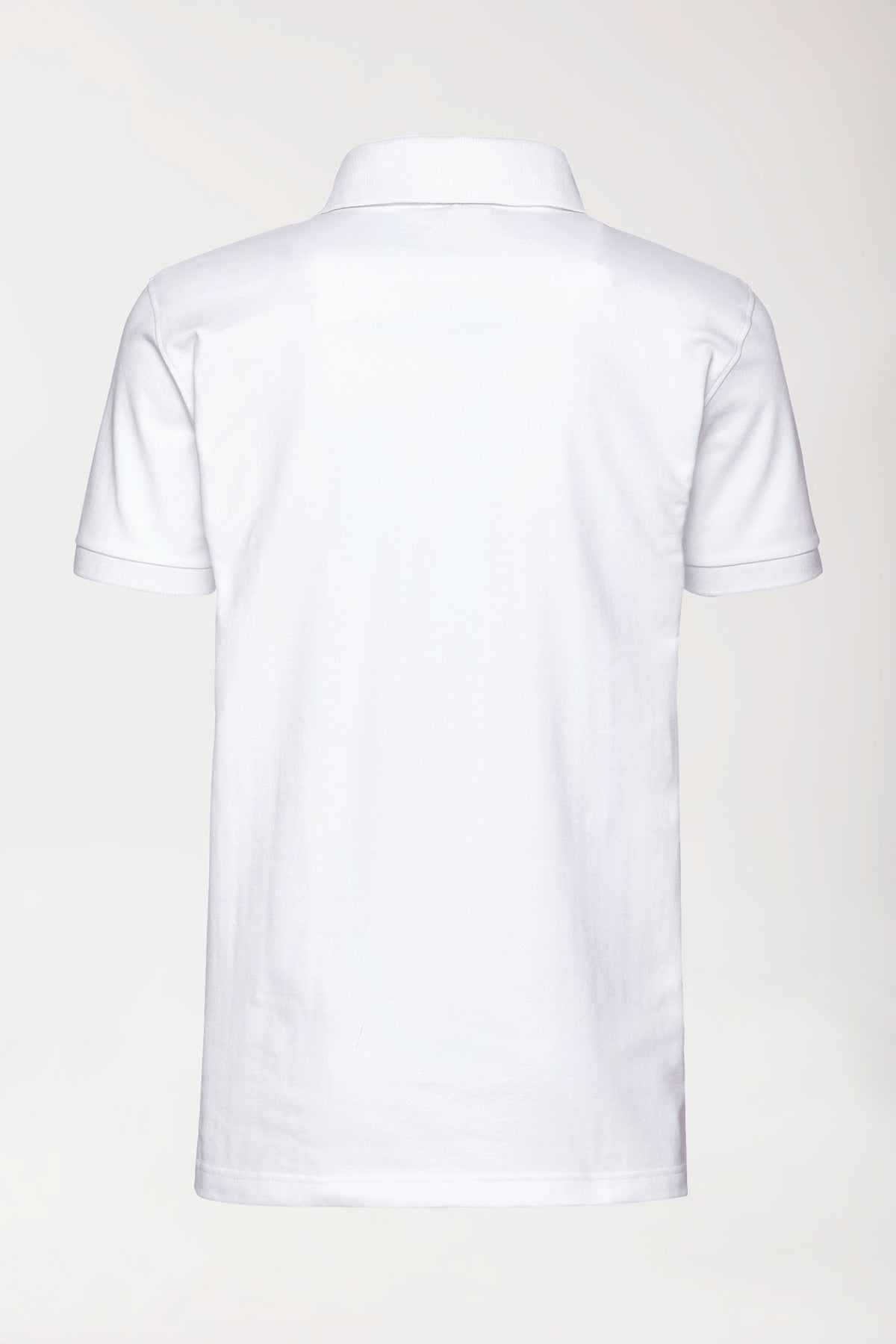 Stretch Shirt Herren - Polokragen weiss