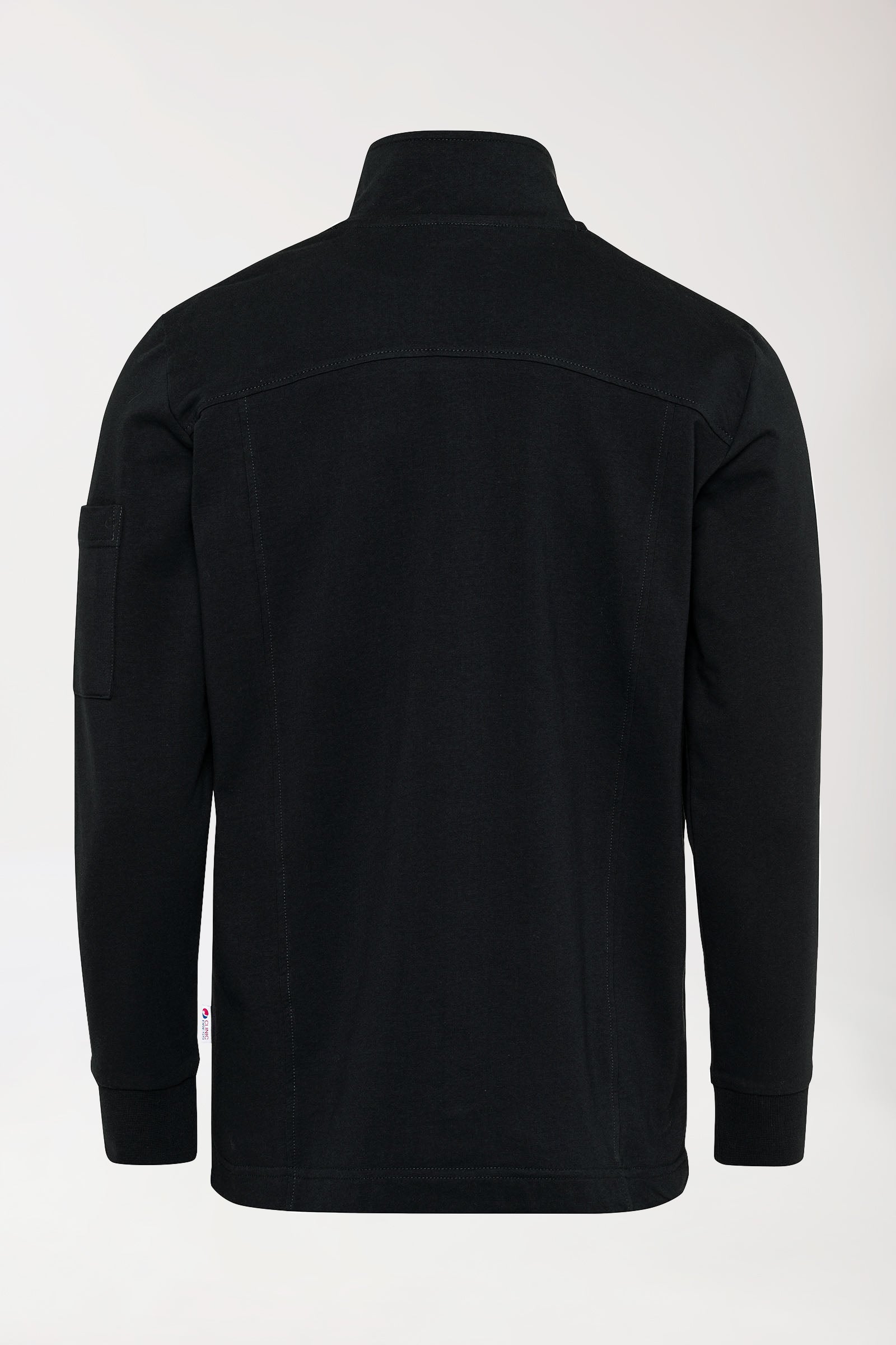 Sweatjacke Herren - Stehkragen schwarz, Vue de dos