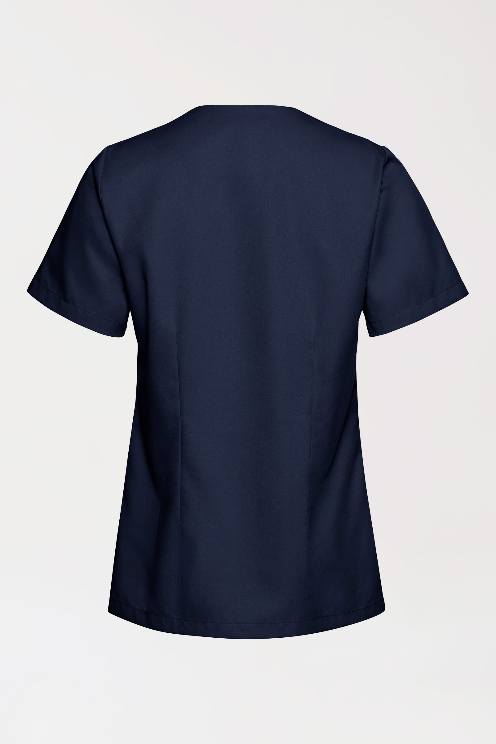 TENCEL™ Schlupfkasack Damen - V-Ausschnitt navy, Rückansicht