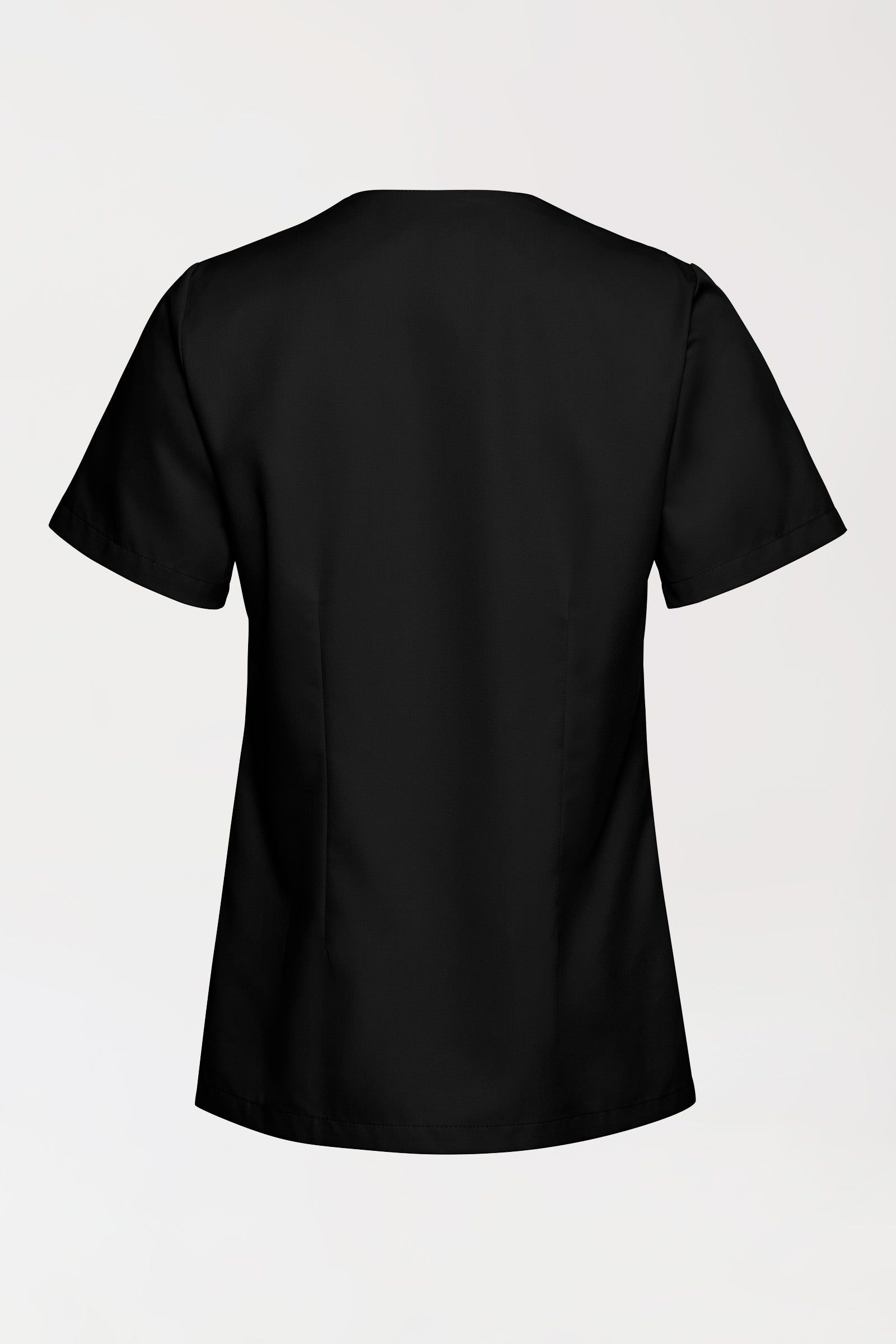 TENCEL™ Schlupfkasack Damen - V-Ausschnitt schwarz, Rückansicht
