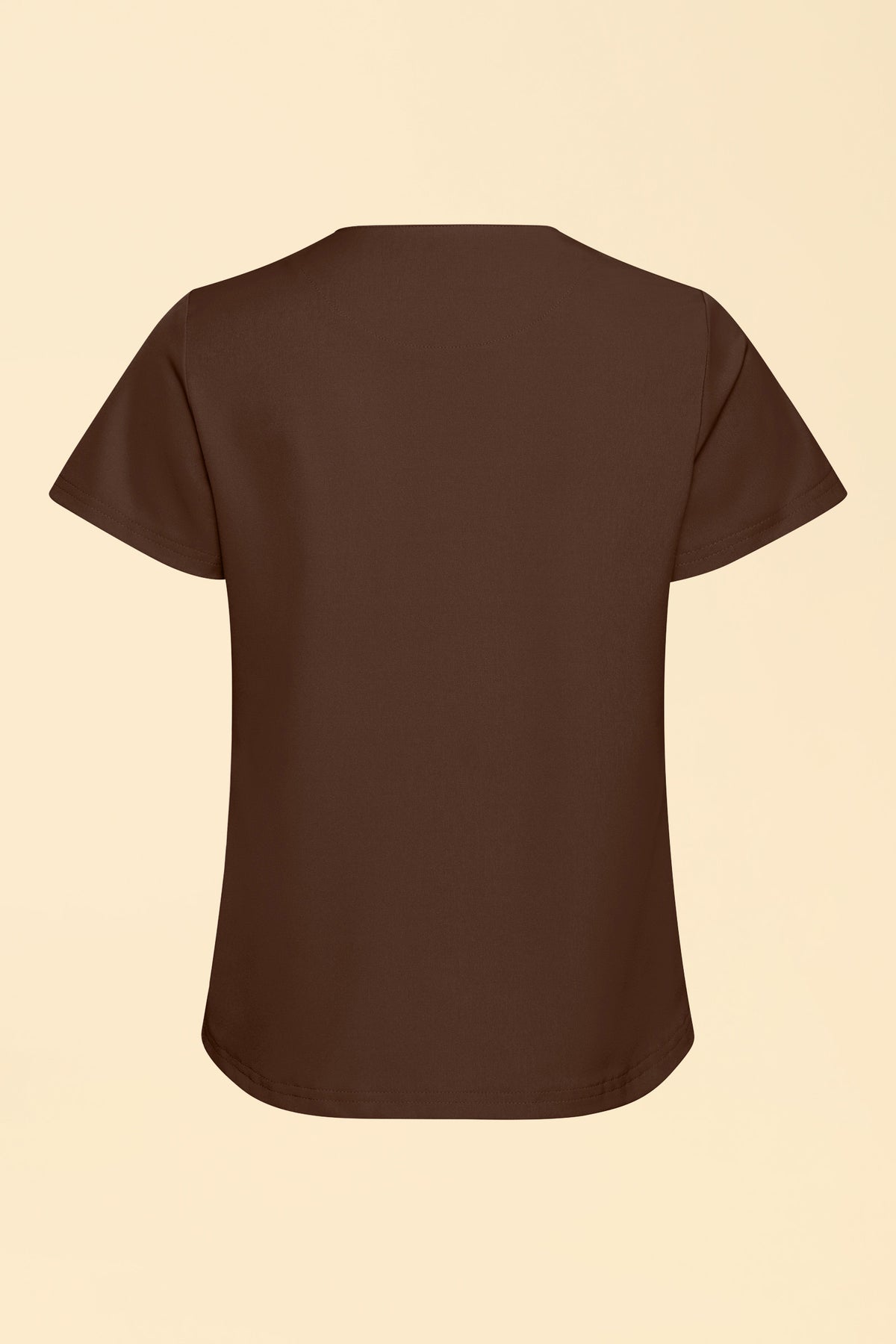 KAERE Shirt Damen - Rundhalsausschnitt coffee, Vue de dos