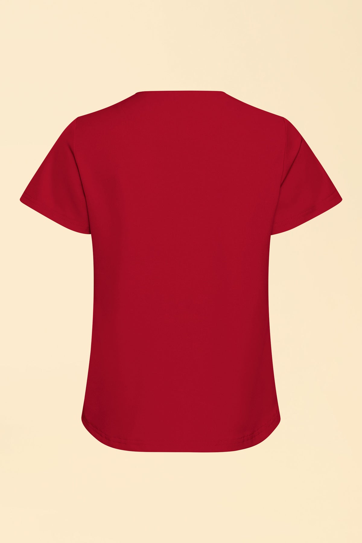 KAERE Shirt Damen - Rundhalsausschnitt rot, Vue de dos