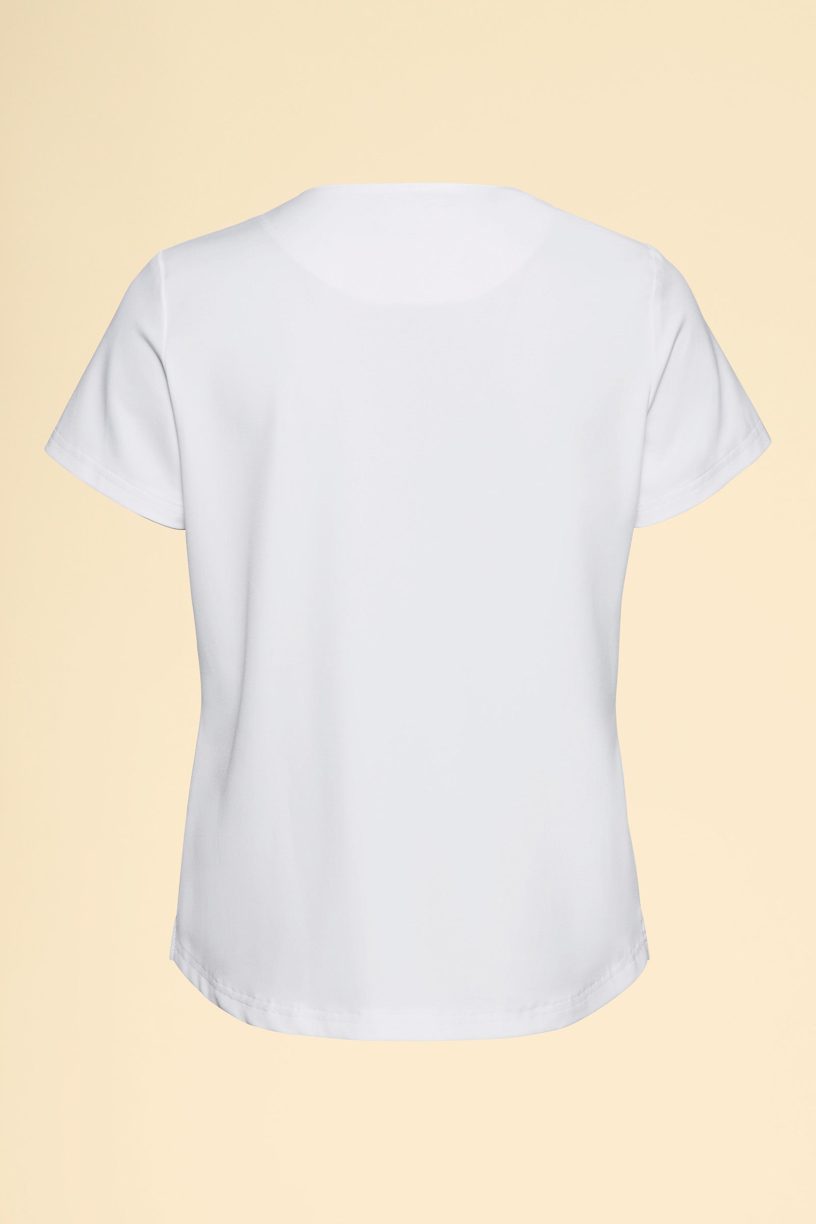 KAERE Shirt Damen - Rundhalsausschnitt weiss, Rückansicht