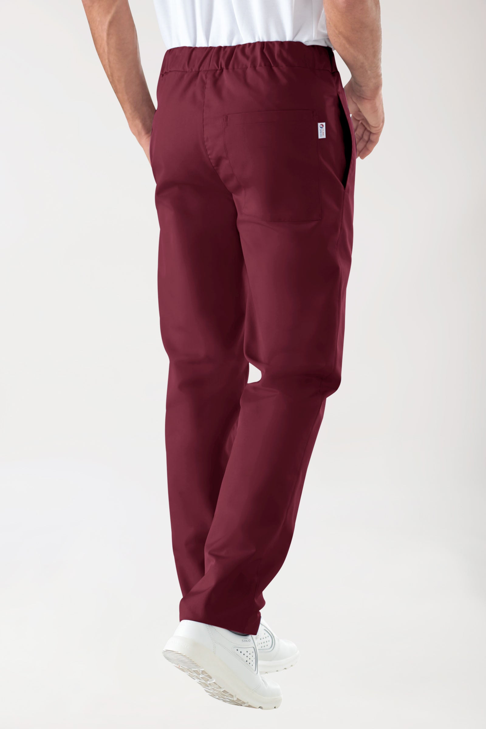 JUST STRONG Hose Unisex - Gummibund bordeaux, Vue de dos