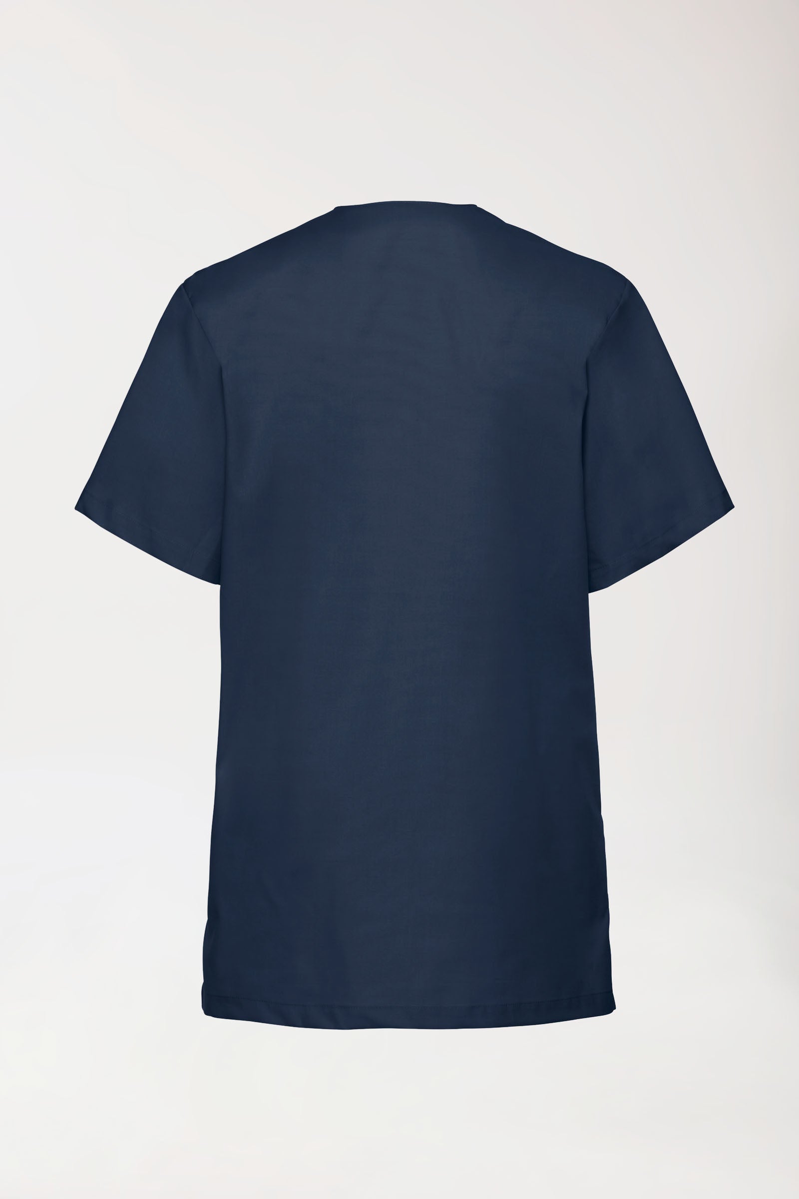 Stretch Schlupfkasack Unisex - V-Ausschnitt navy, Rückansicht