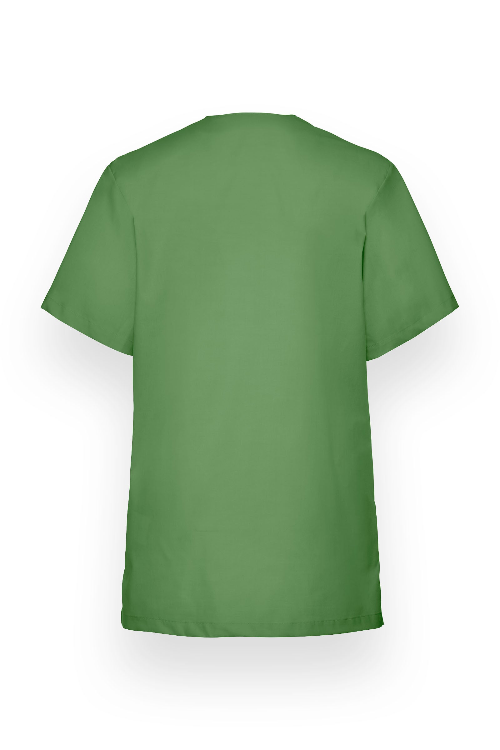 Stretch Schlupfkasack Unisex - V-Ausschnitt wiesengrün, Rückansicht