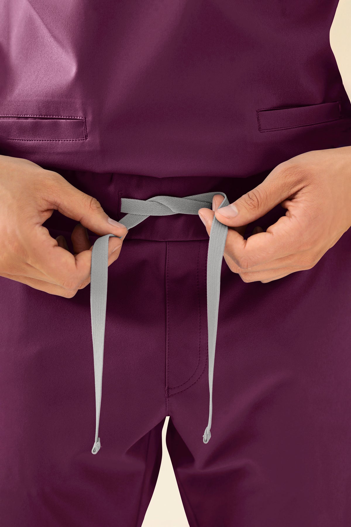 KAERE Hose Herren - gerader Saum Kurzgr. mit Beintaschen pflaume