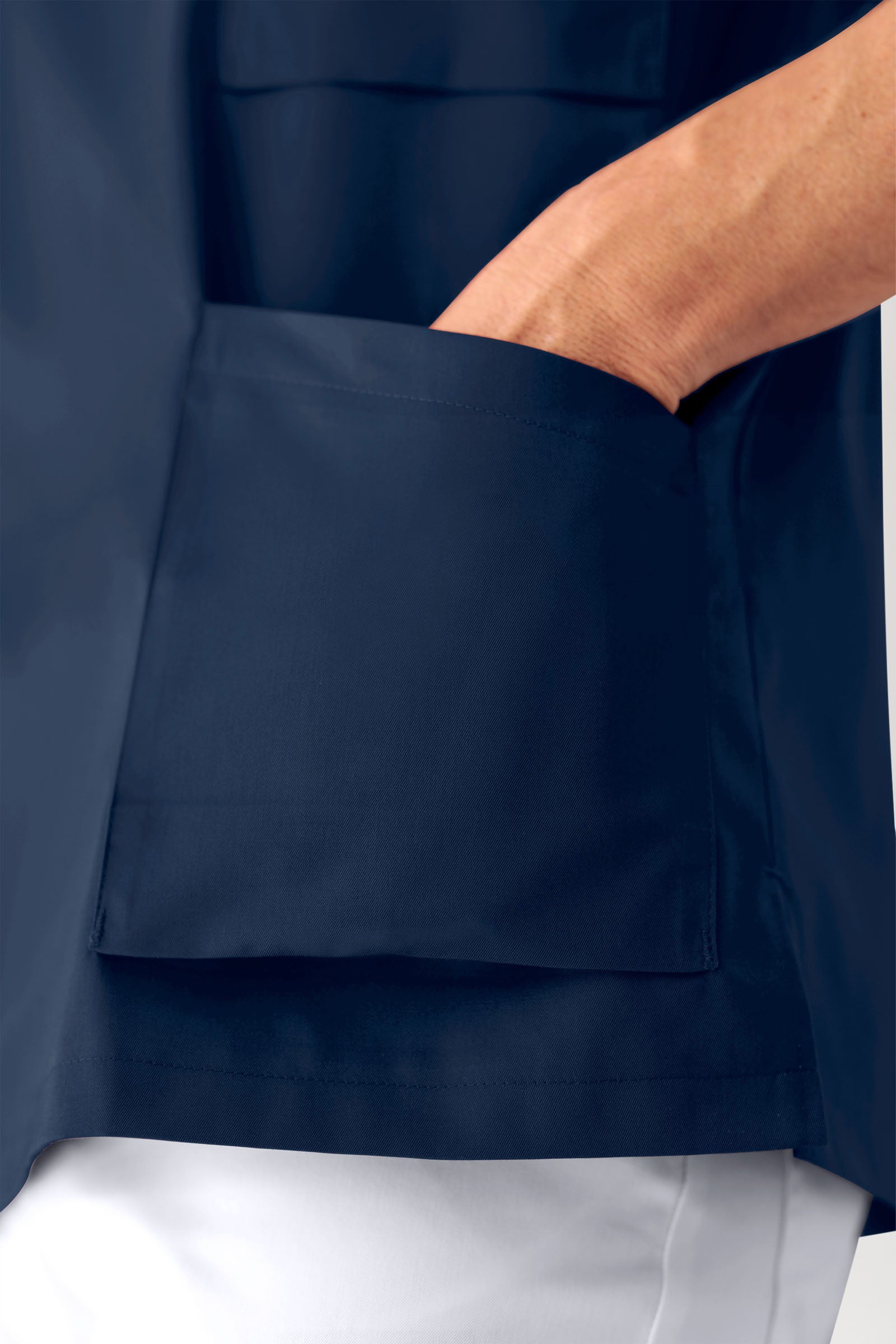 Schlupfkasack Herren - V-Ausschnitt navy