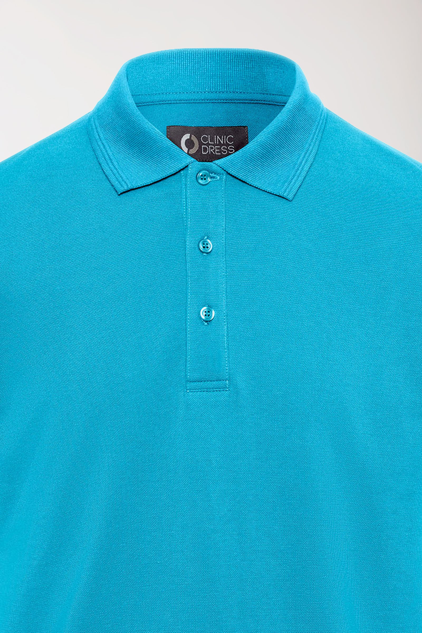 Stretch Shirt Herren - Polokragen türkis