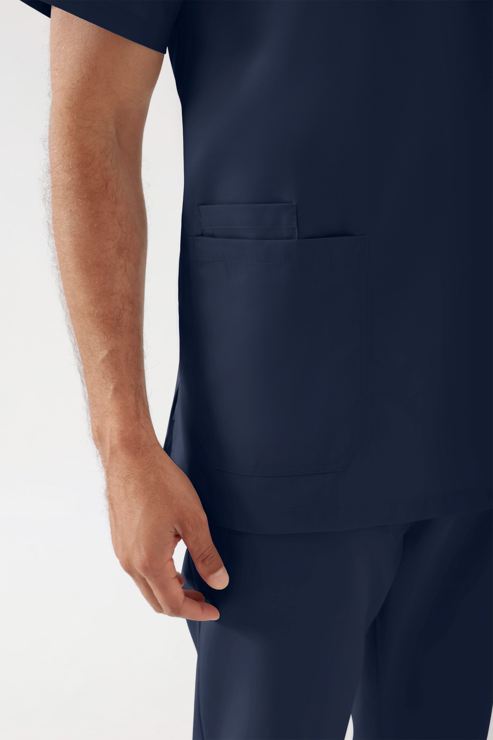 TENCEL™ Schlupfkasack Herren - V-Ausschnitt navy