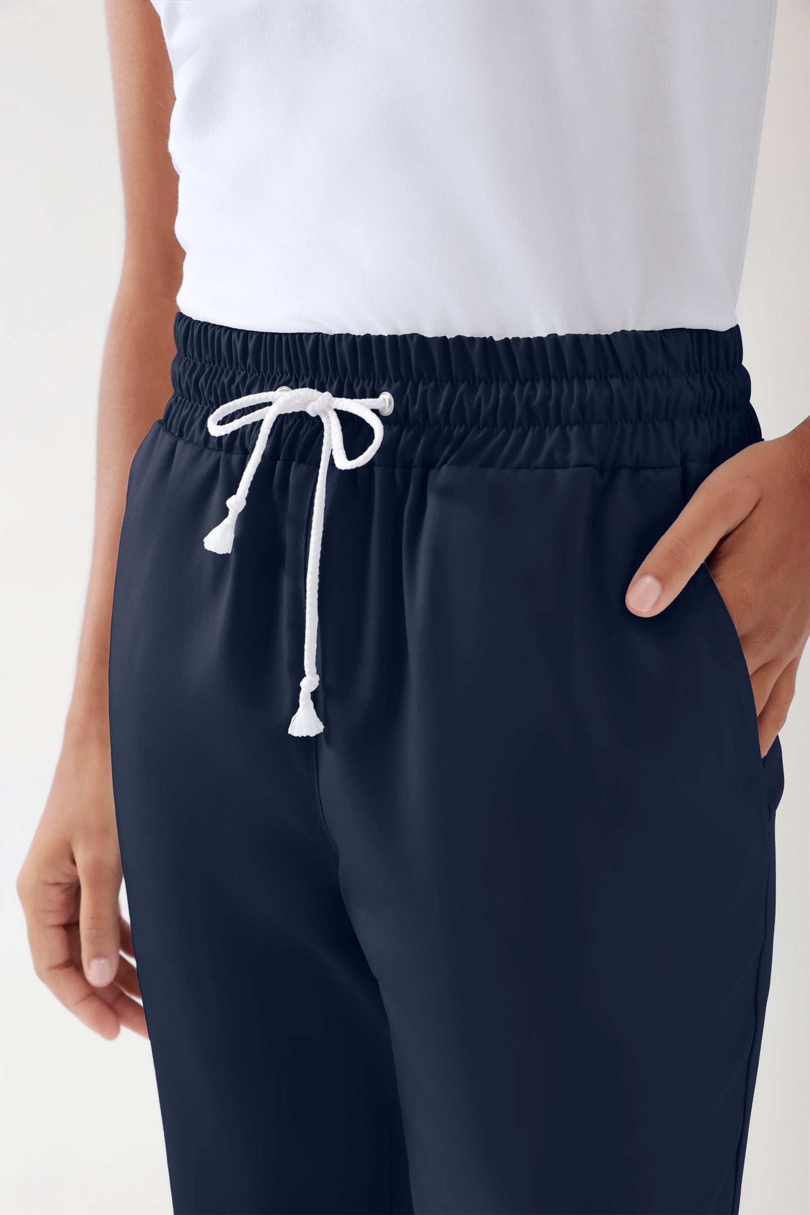 TENCEL™ Hose Unisex - Rundumgummibund navy