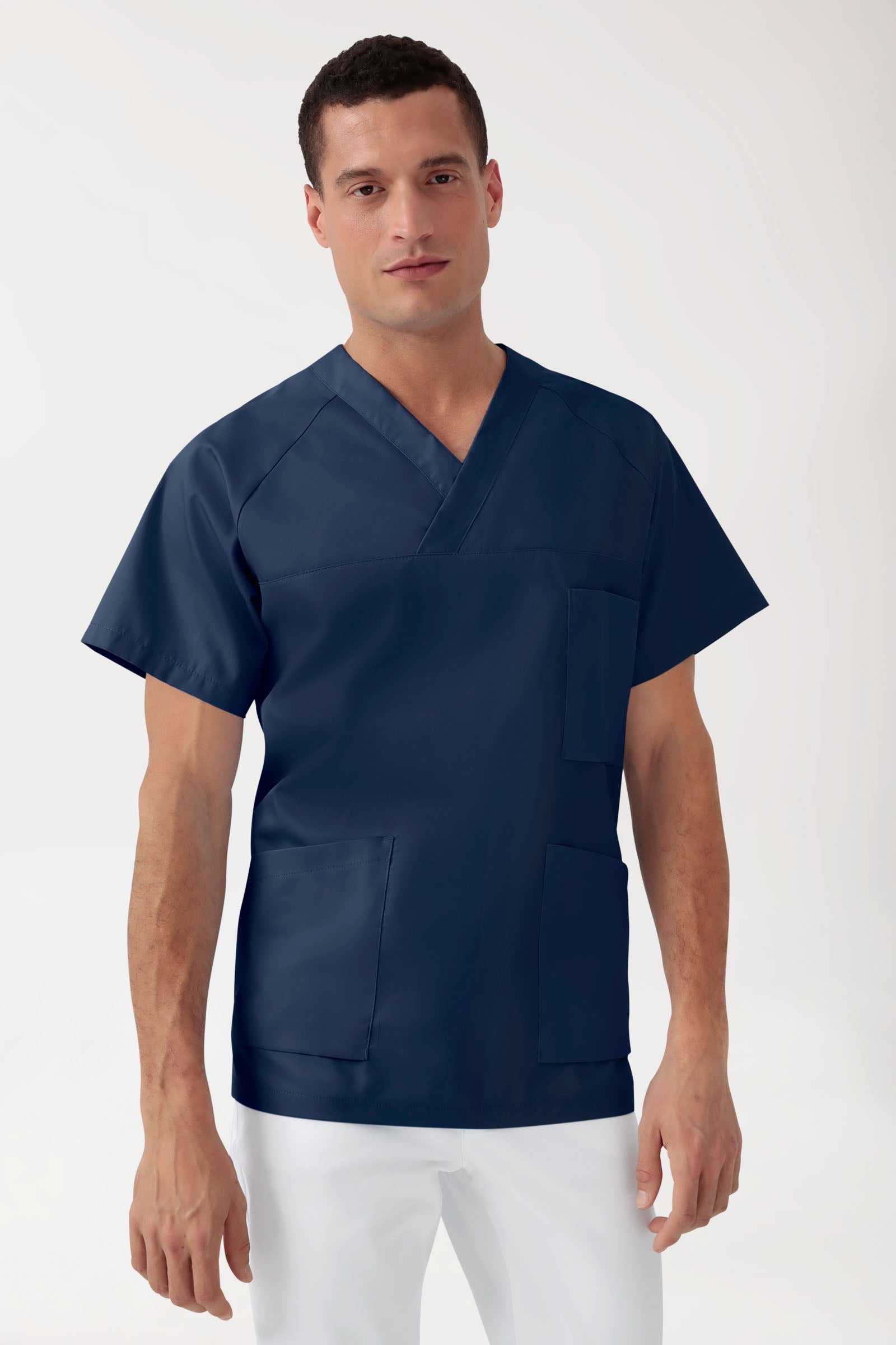 Schlupfkasack Herren - V-Ausschnitt navy